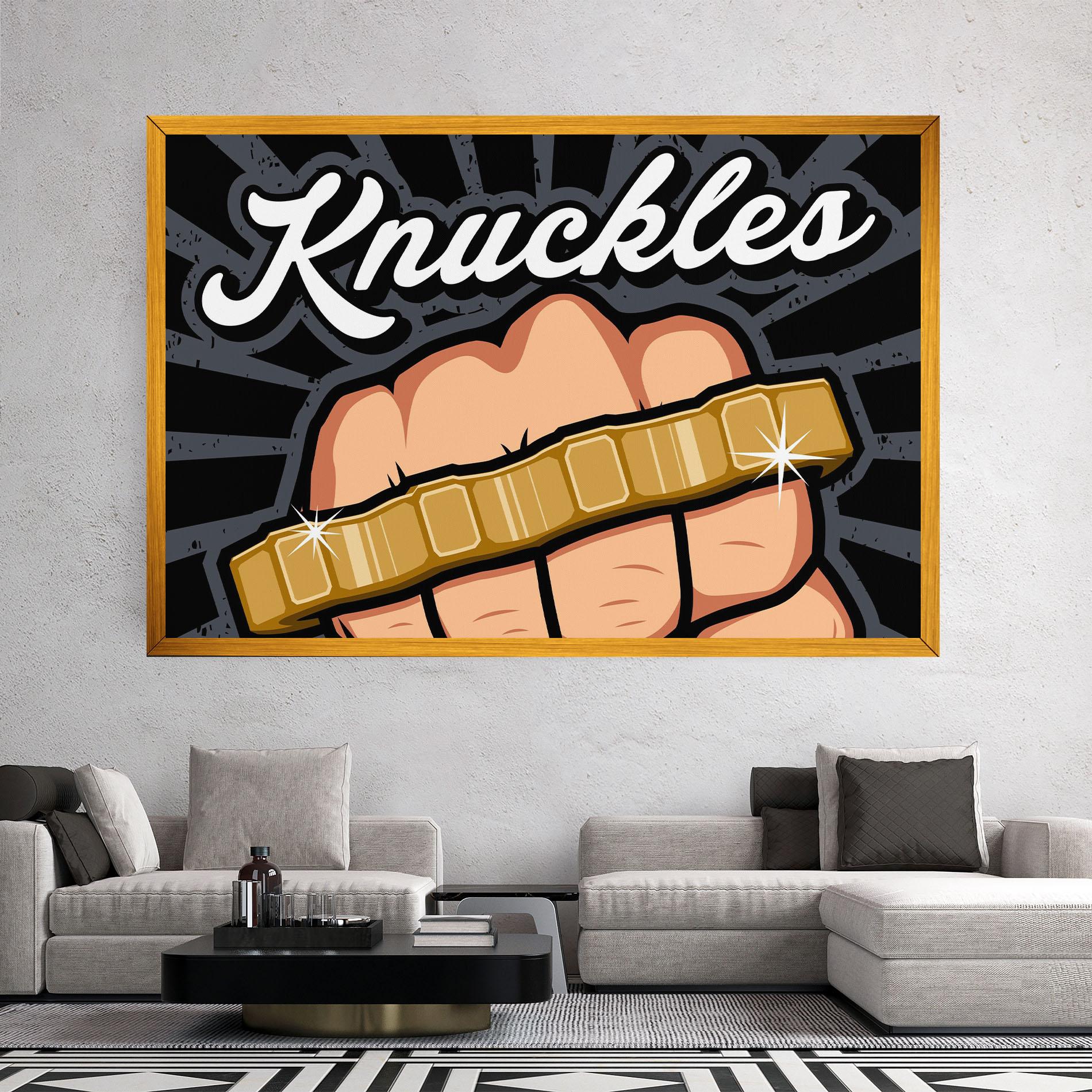Leinwandbild Knuckles mockup 2