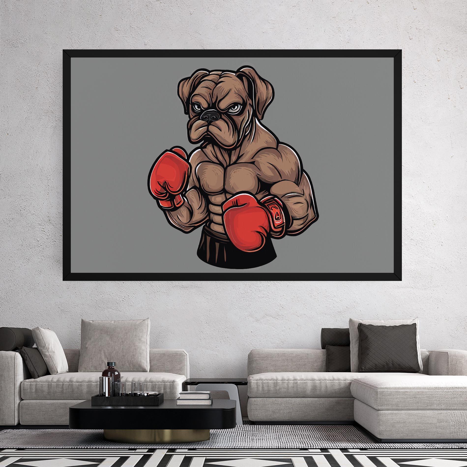 Leinwandbild Boxer Dog mockup 2