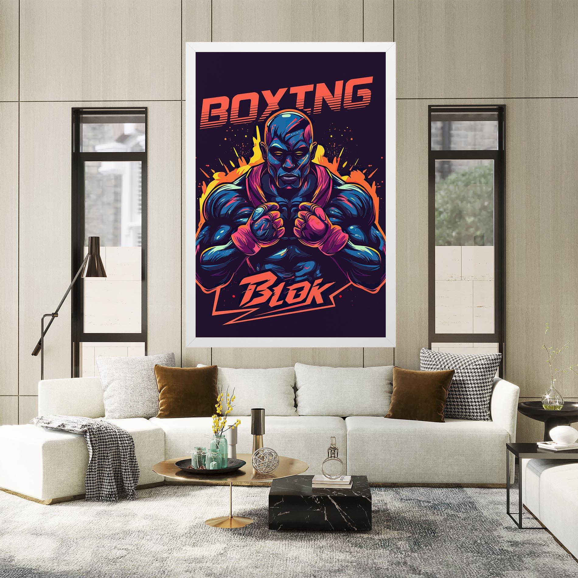 Leinwandbild Boxing Blok mockup 2