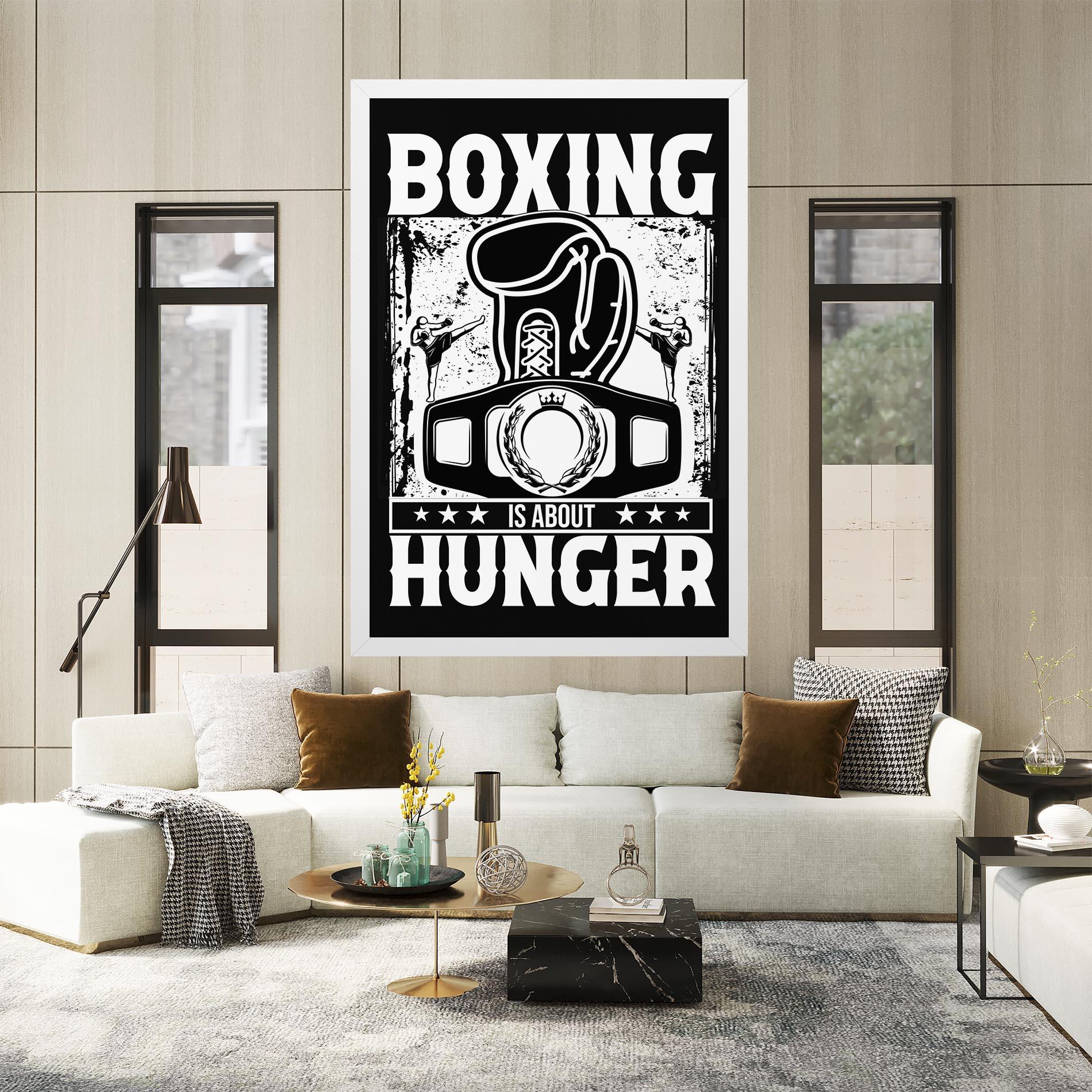 Leinwandbild Boxing Hunger mockup 2