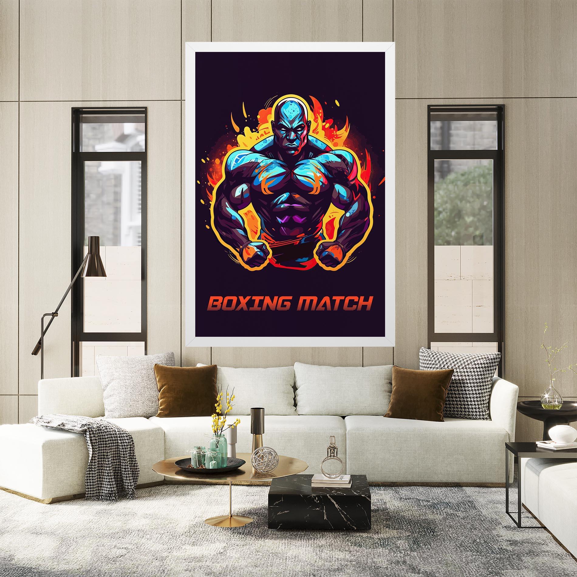 Leinwandbild Boxing Strong Match mockup 2