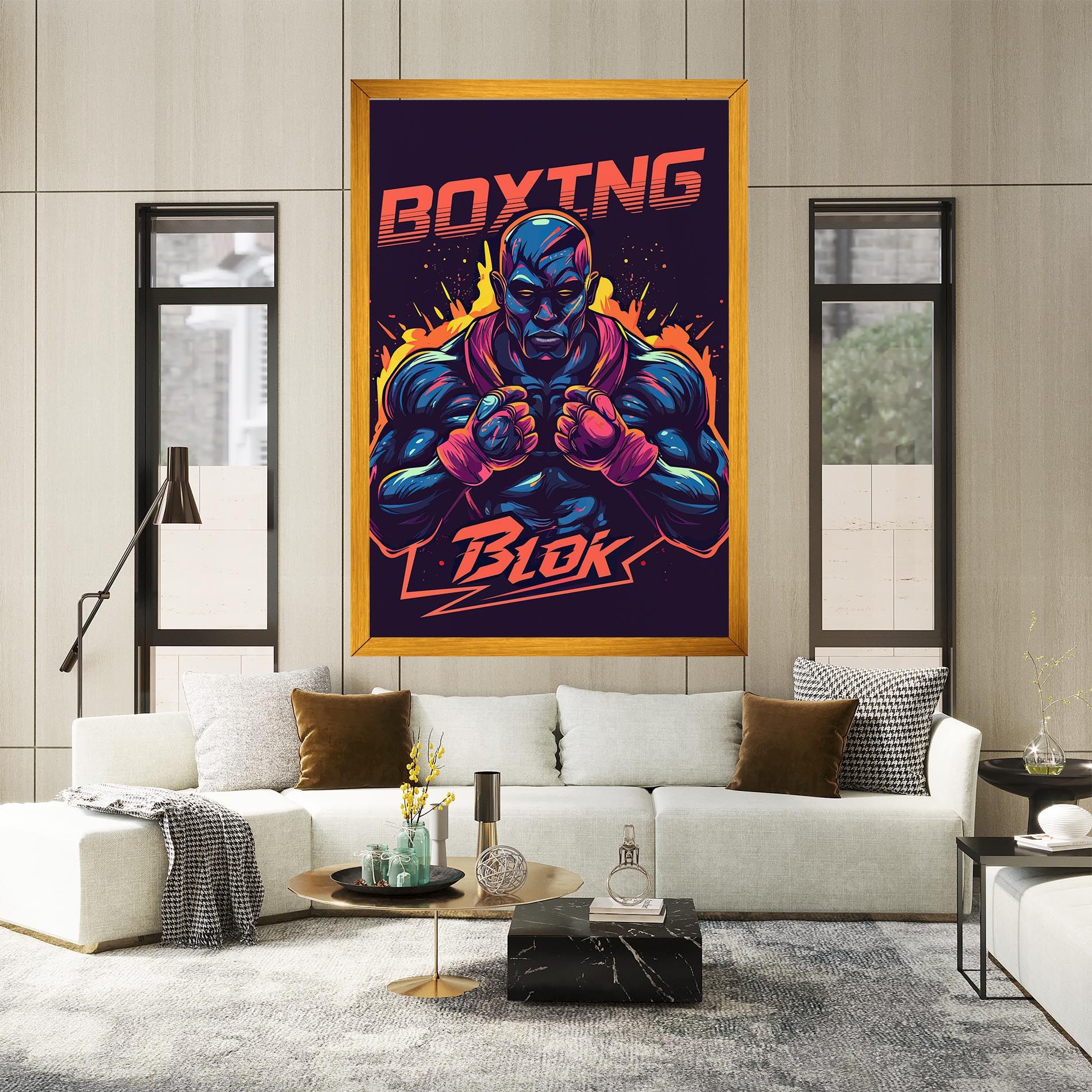 Boxing Blok mockup 2