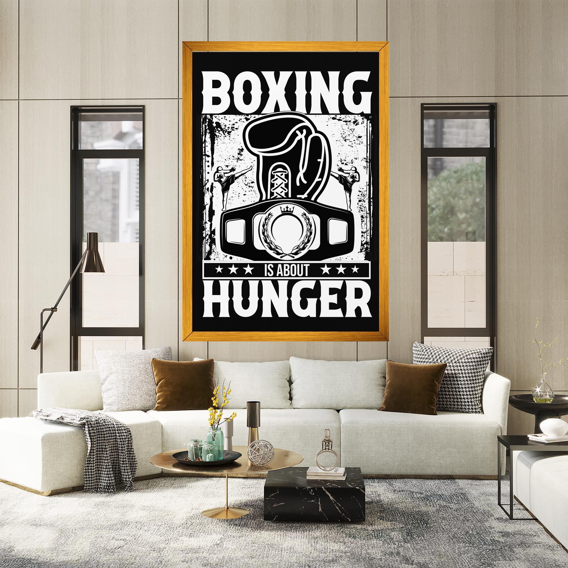 Leinwandbild Boxing Hunger mockup 2