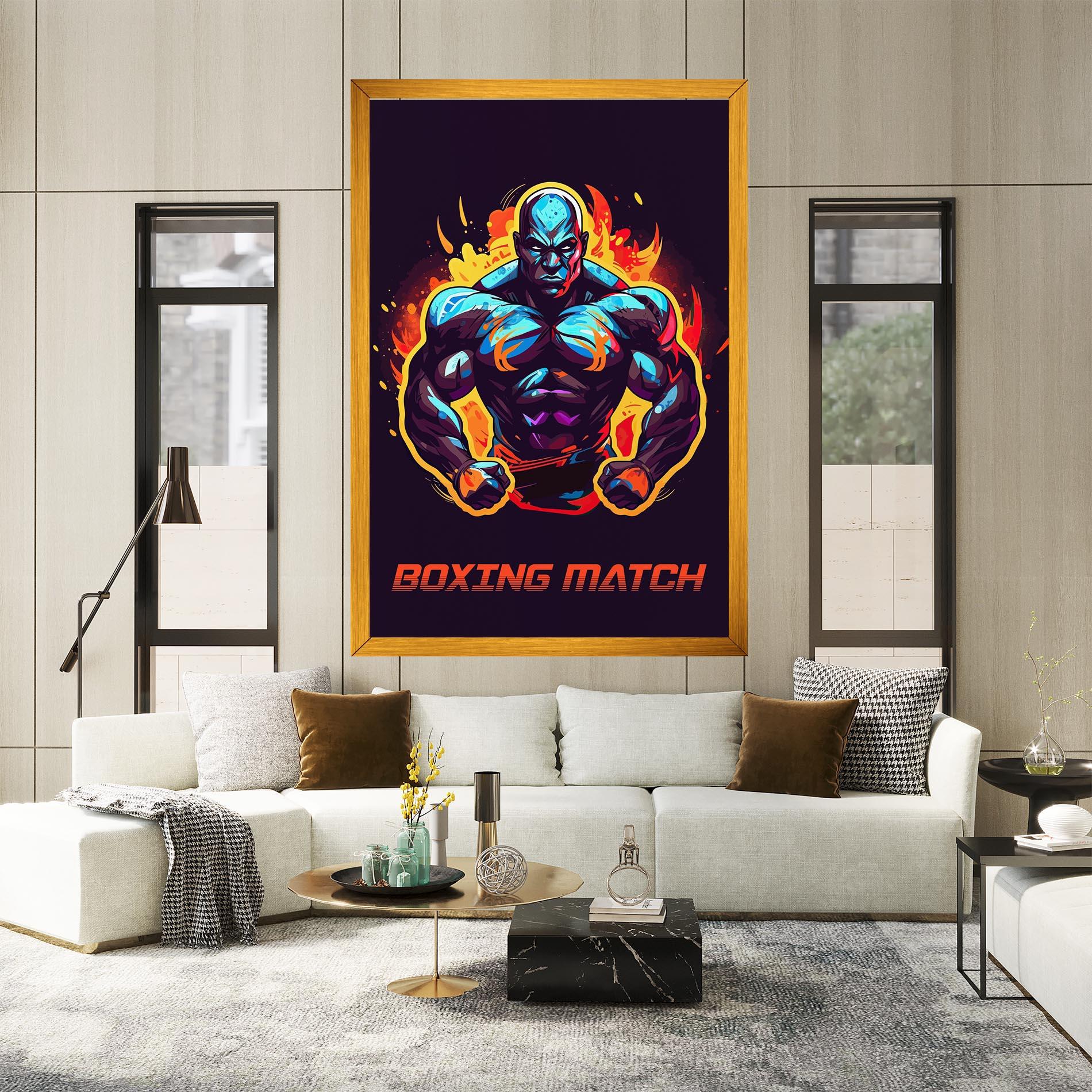 Leinwandbild Boxing Strong Match mockup 2