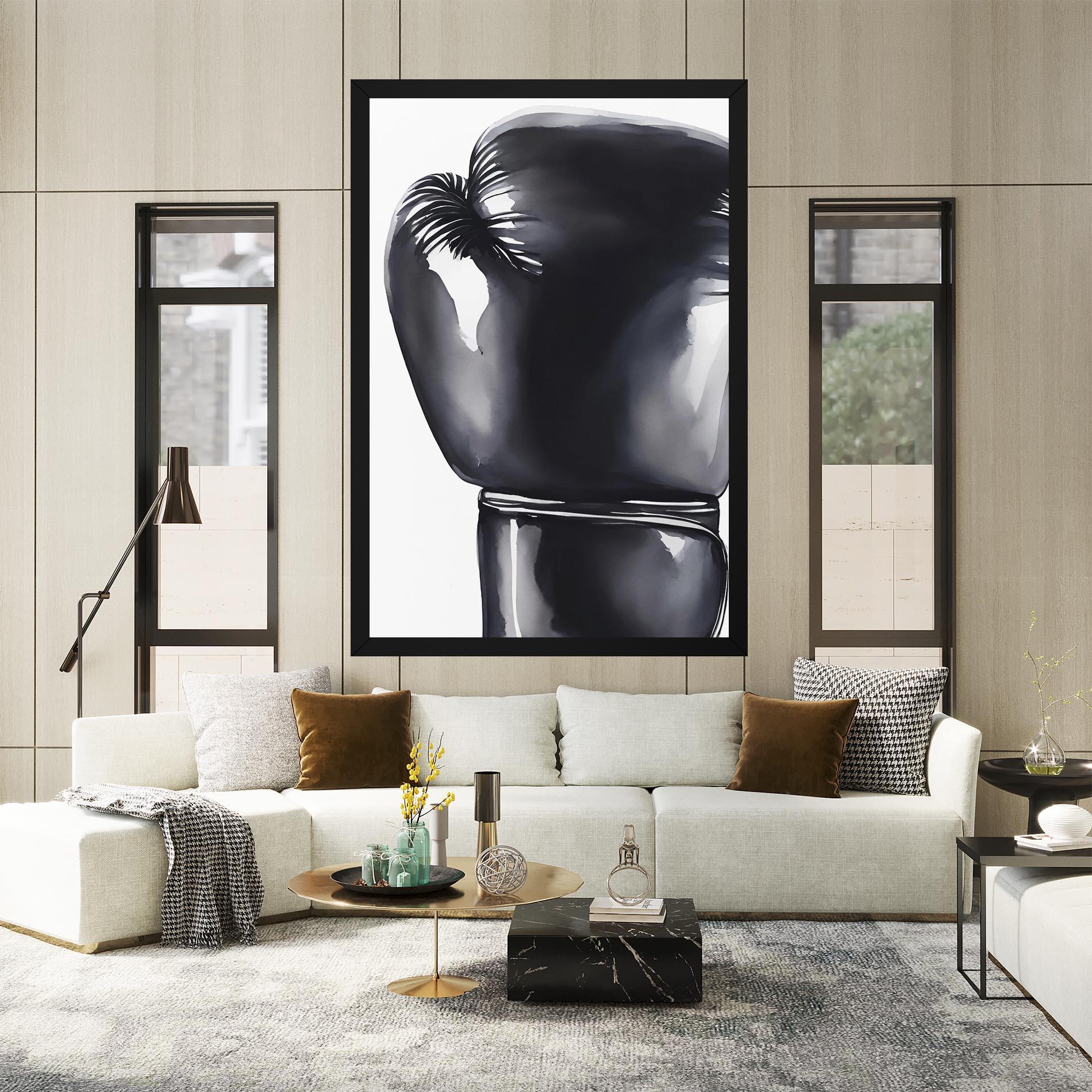 Leinwandbild Black Box Glove mockup 2