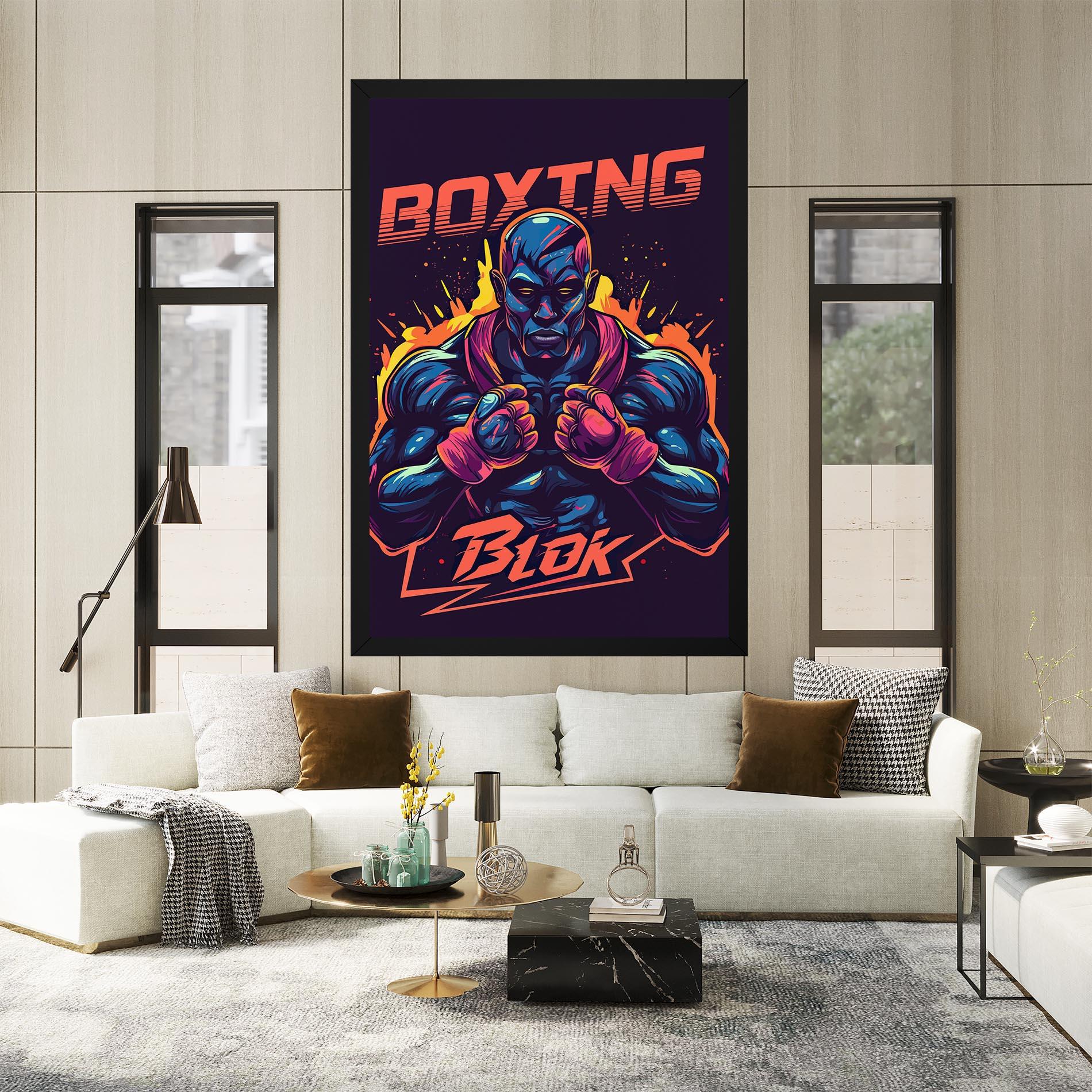 Leinwandbild Boxing Blok mockup 2