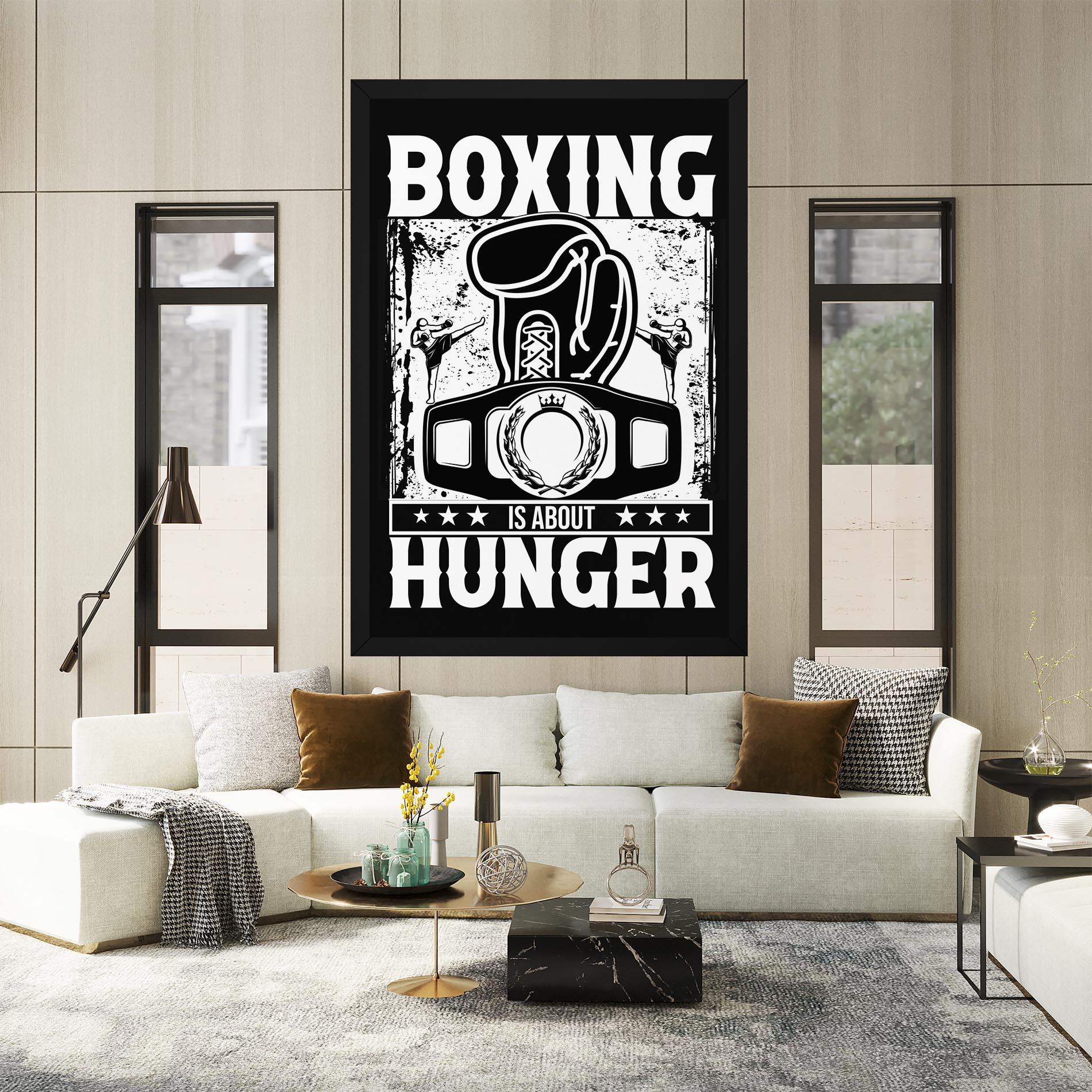 Leinwandbild Boxing Hunger mockup 2