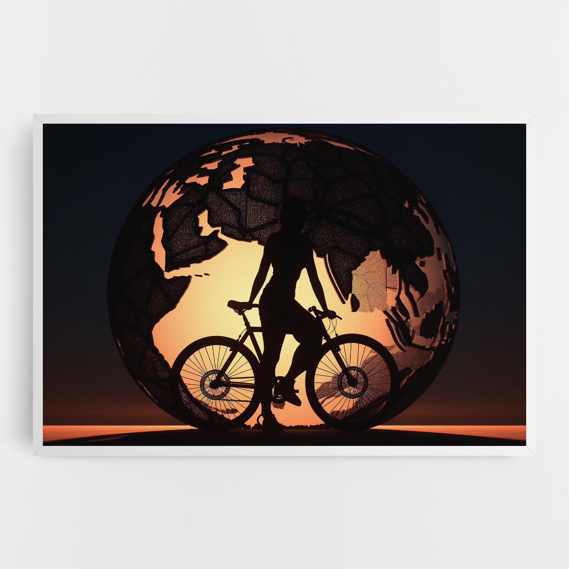 Leinwandbild Globe Riding World mockup 0