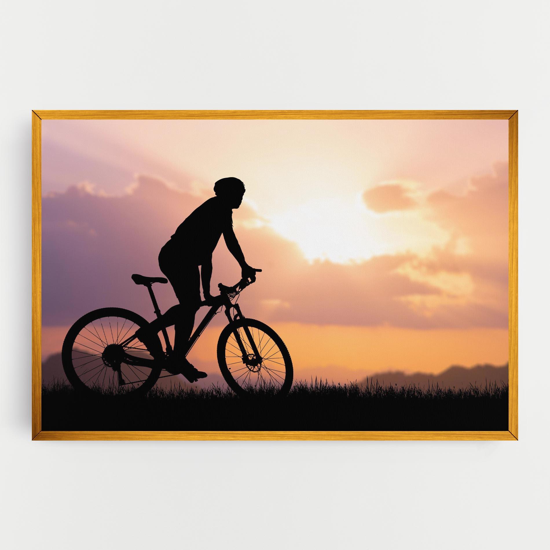 Leinwandbild Bike Travel Concept mockup 0