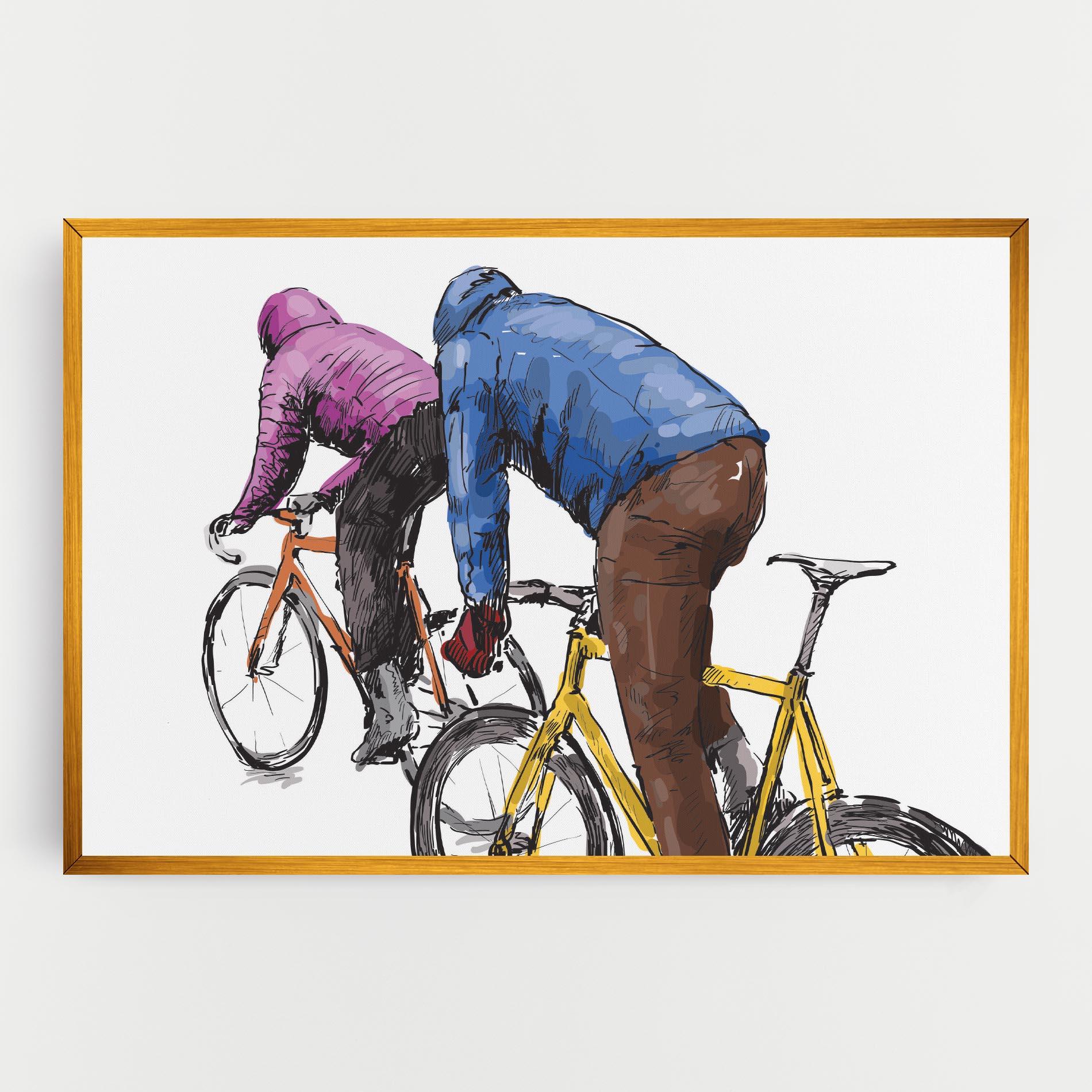 Leinwandbild Bike Trip mockup 0