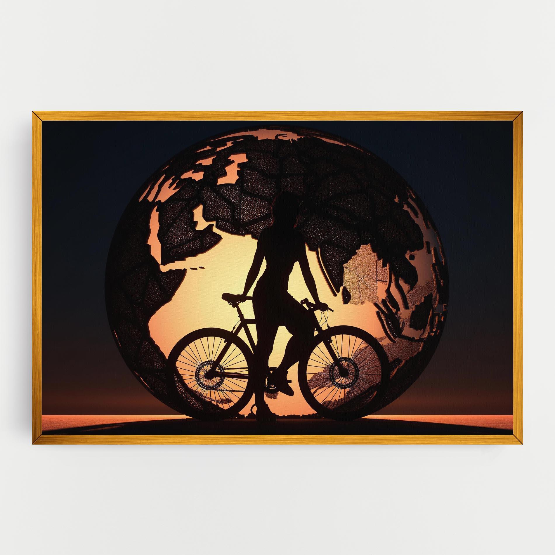 Leinwandbild Globe Riding World mockup 0