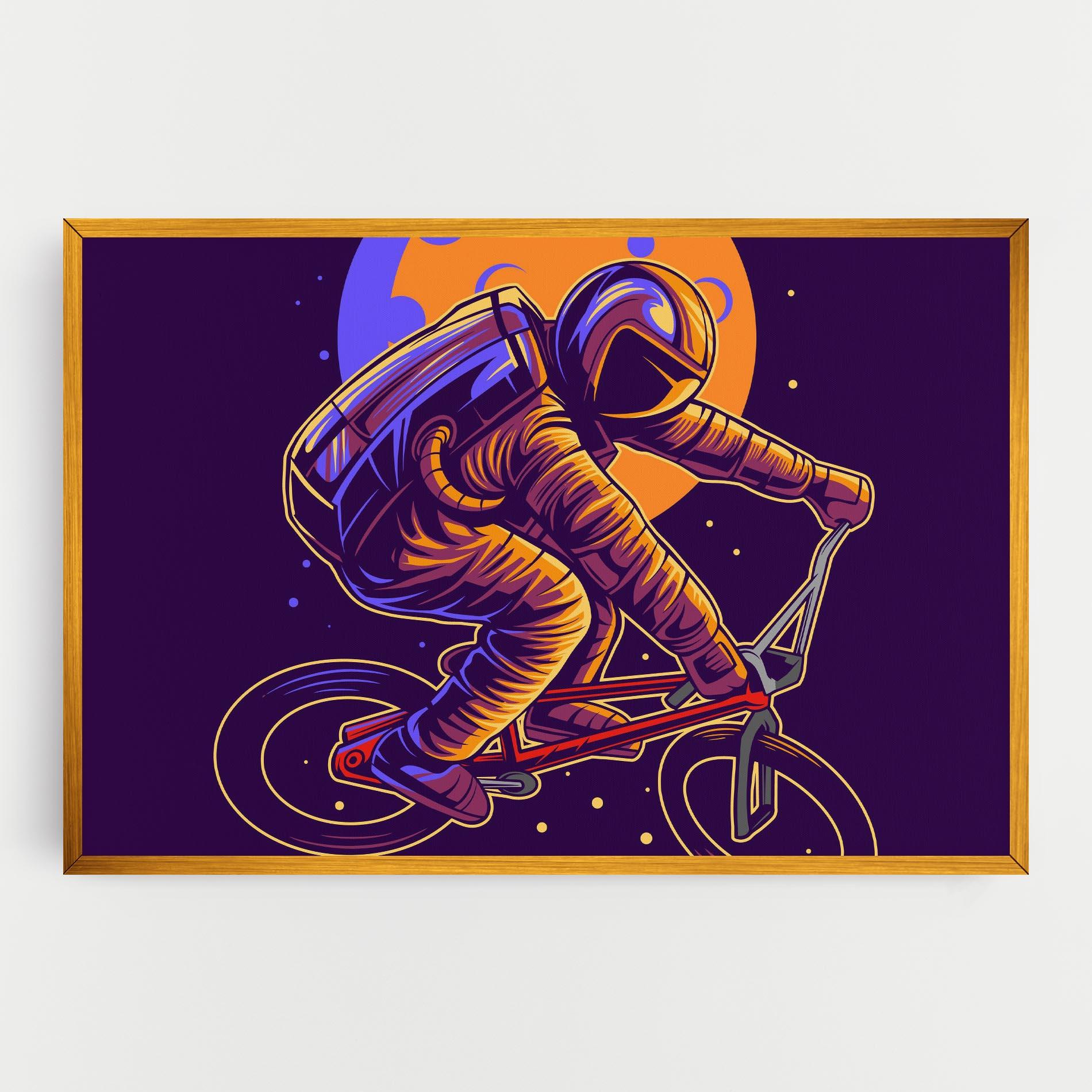Leinwandbild Moon Bike mockup 0