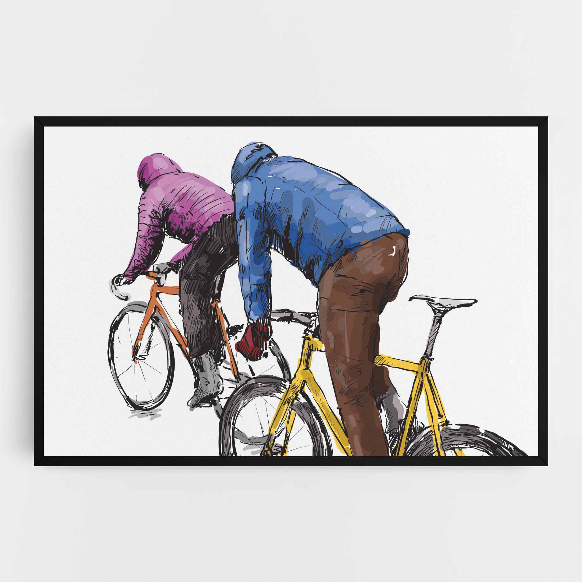 Leinwandbild Bike Trip mockup 0
