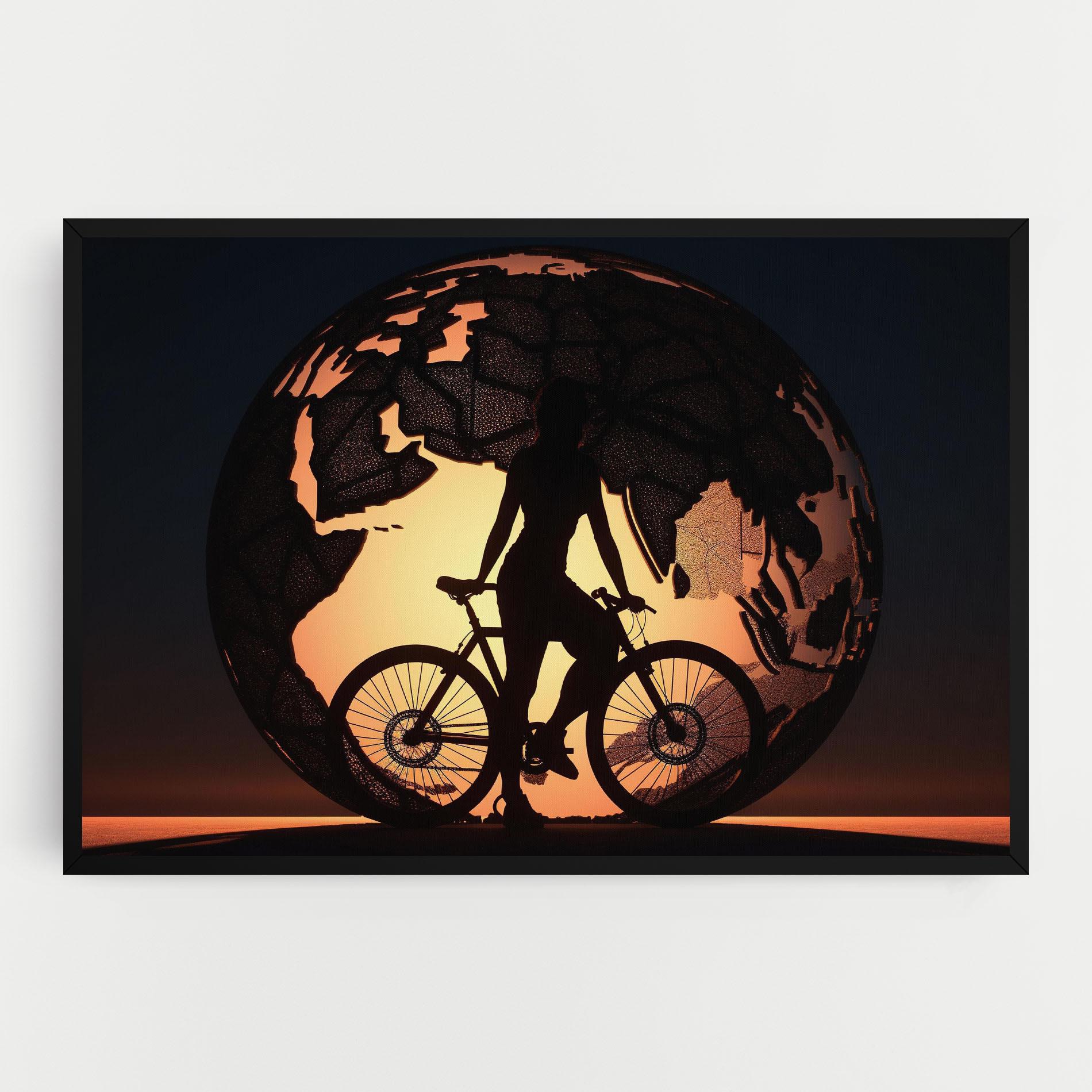 Leinwandbild Globe Riding World mockup 0