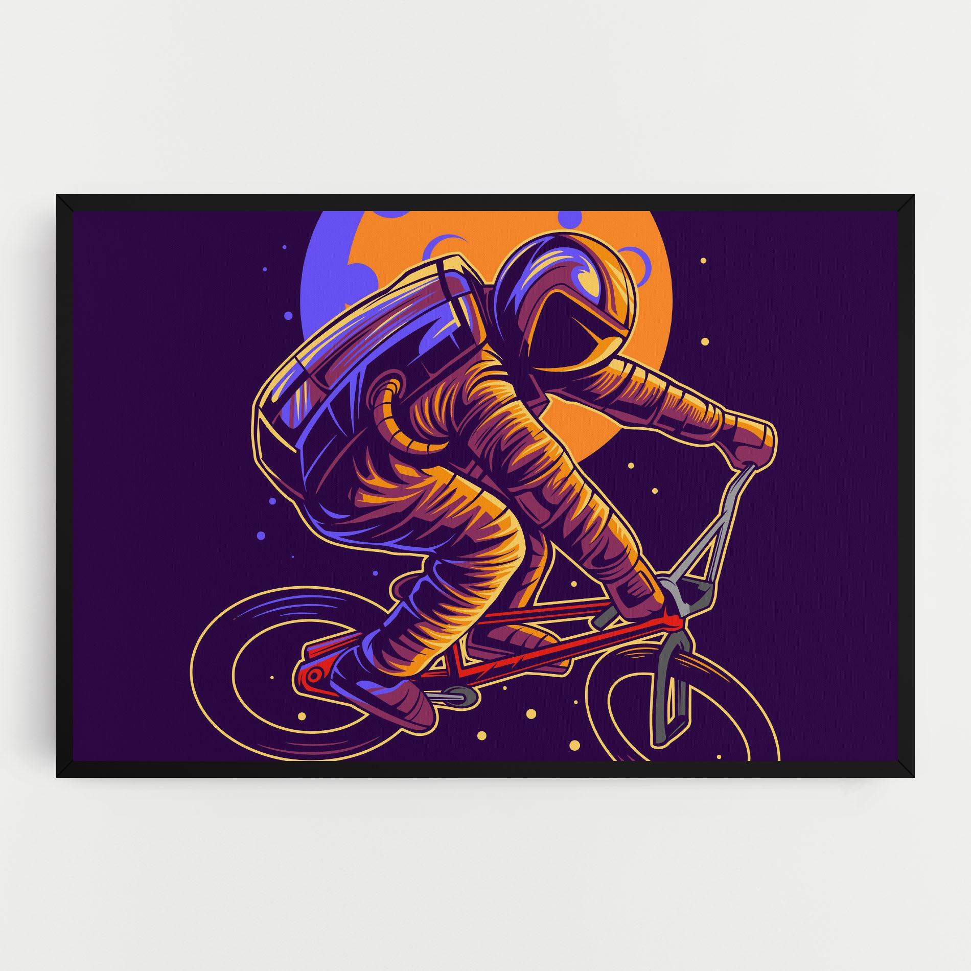 Leinwandbild Moon Bike mockup 0
