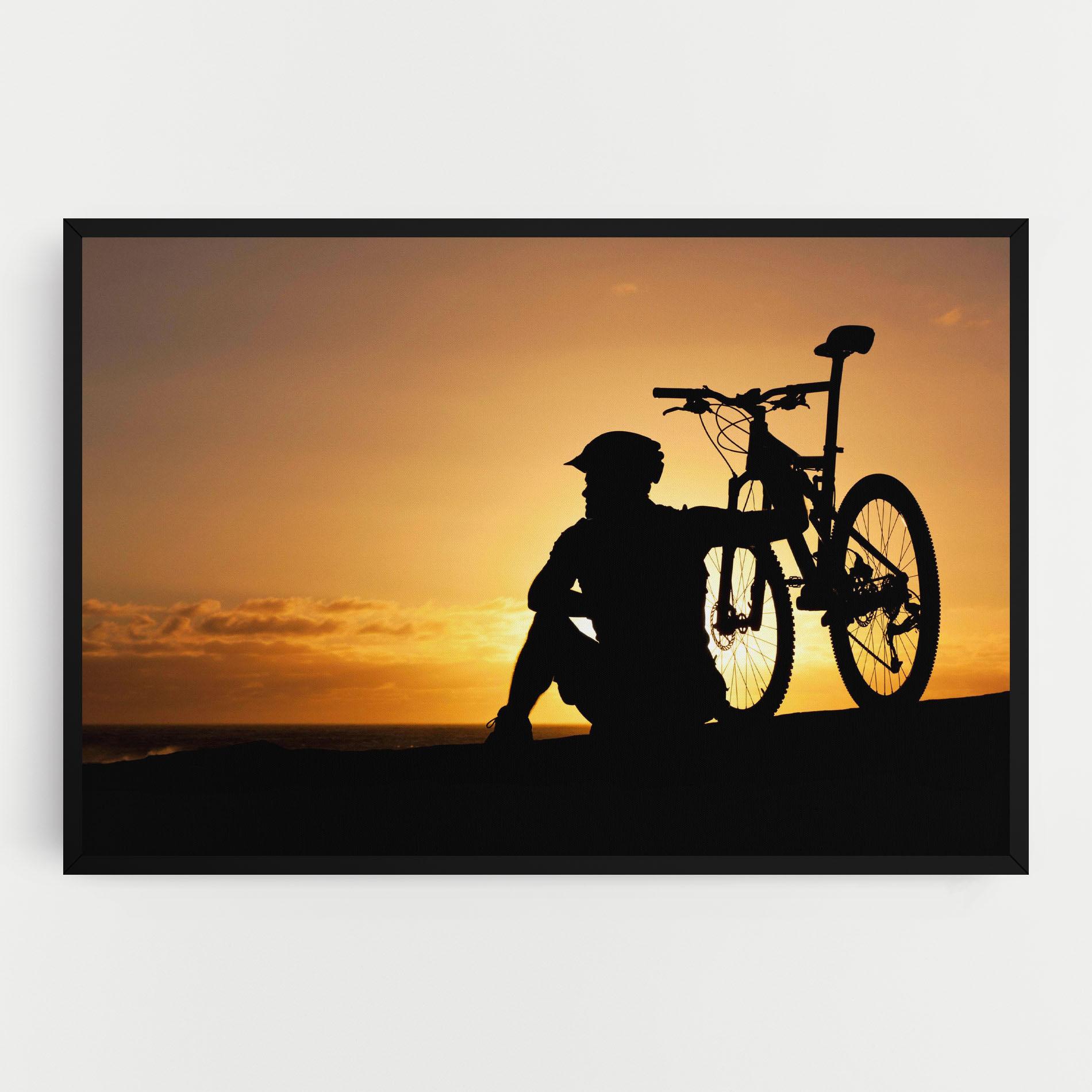 Leinwandbild Relax Bike mockup 0