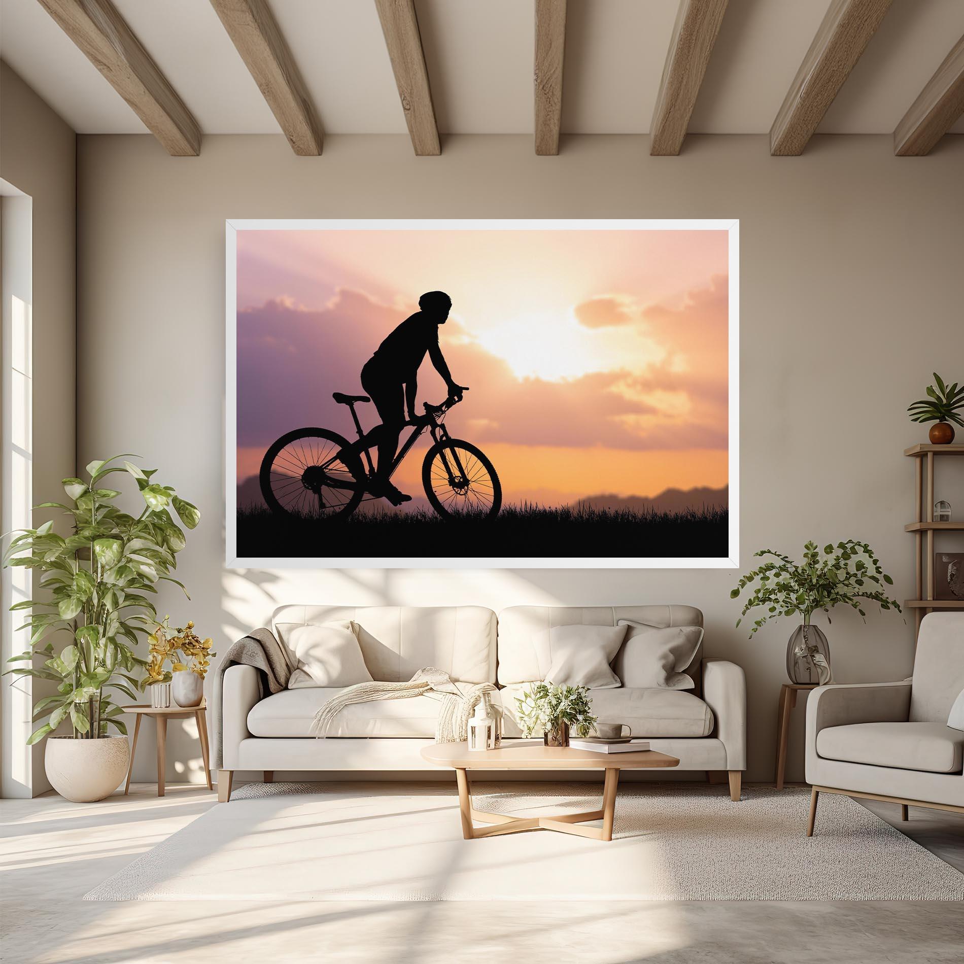 Leinwandbild Bike Travel Concept mockup 6