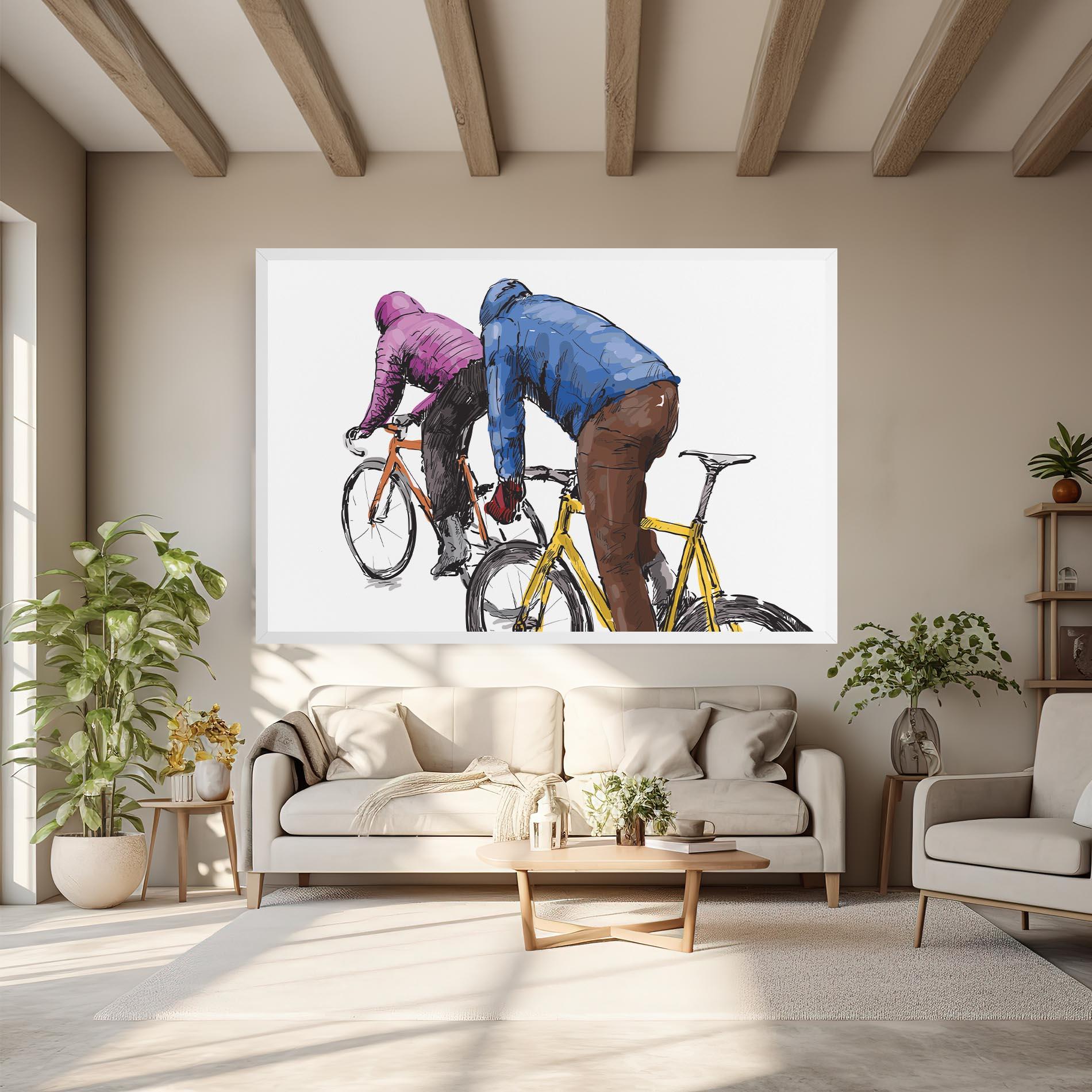 Leinwandbild Bike Trip mockup 6