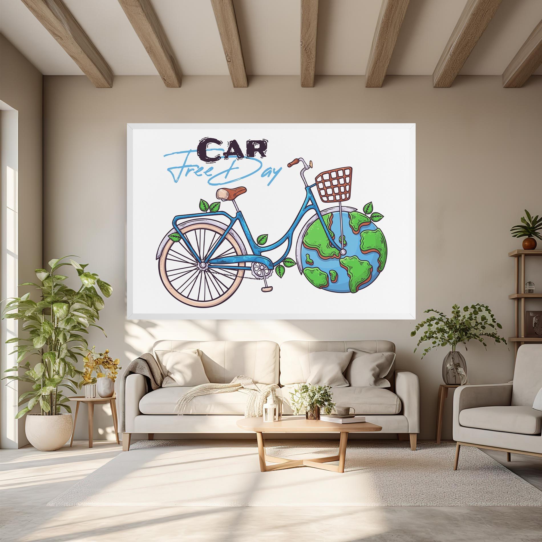 Leinwandbild Free Day Bike mockup 6