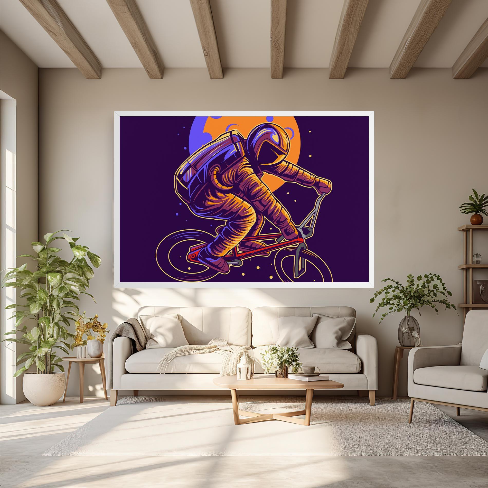 Leinwandbild Moon Bike mockup 6