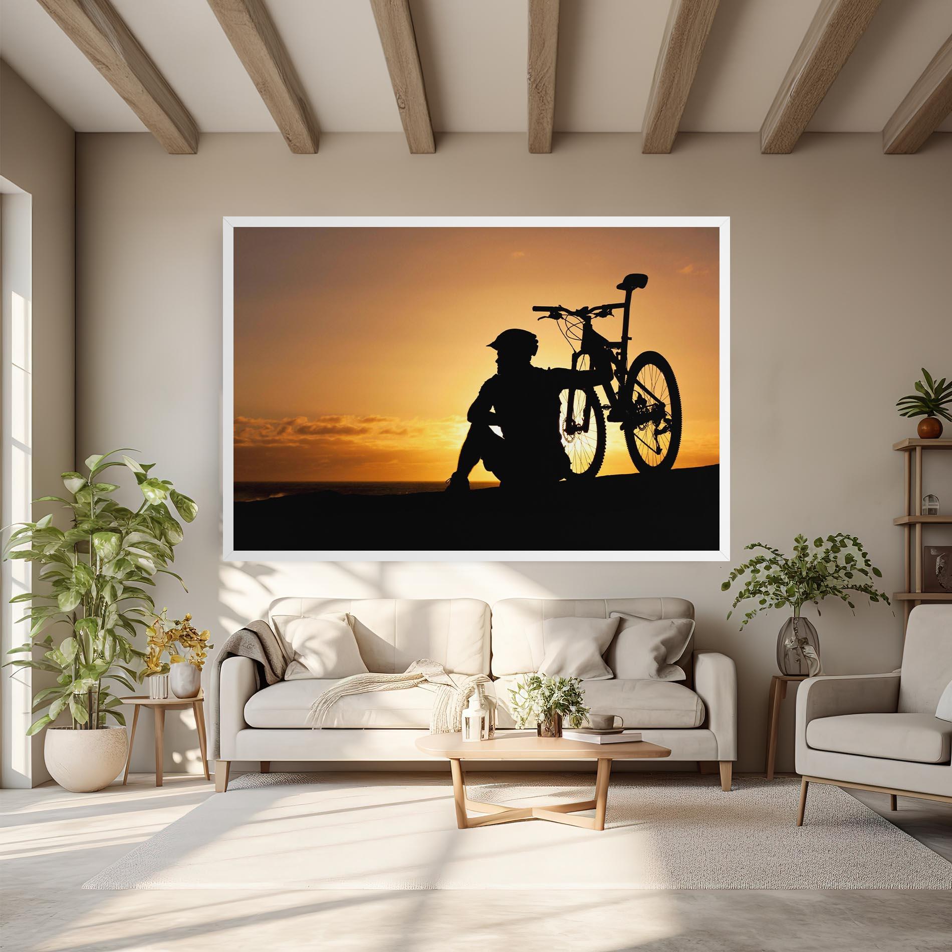 Leinwandbild Relax Bike mockup 6