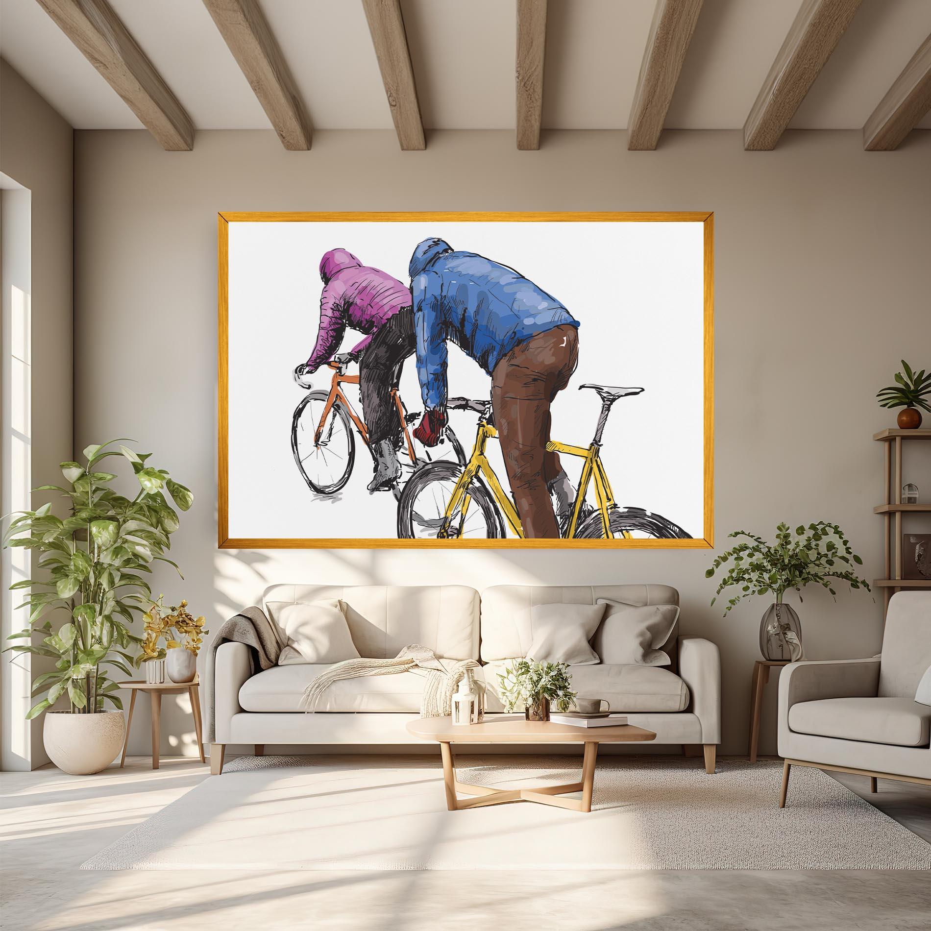 Leinwandbild Bike Trip mockup 6