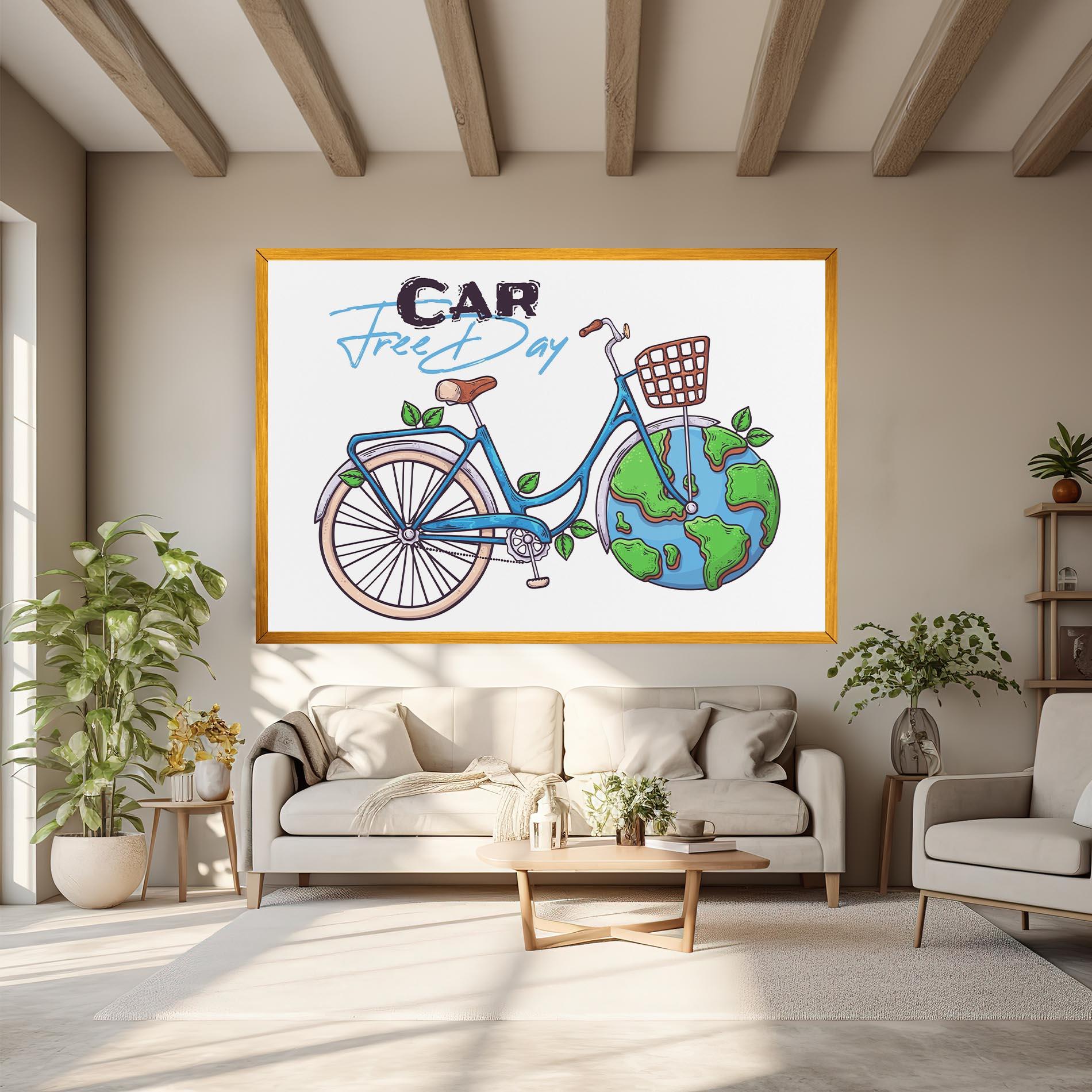 Leinwandbild Free Day Bike mockup 6