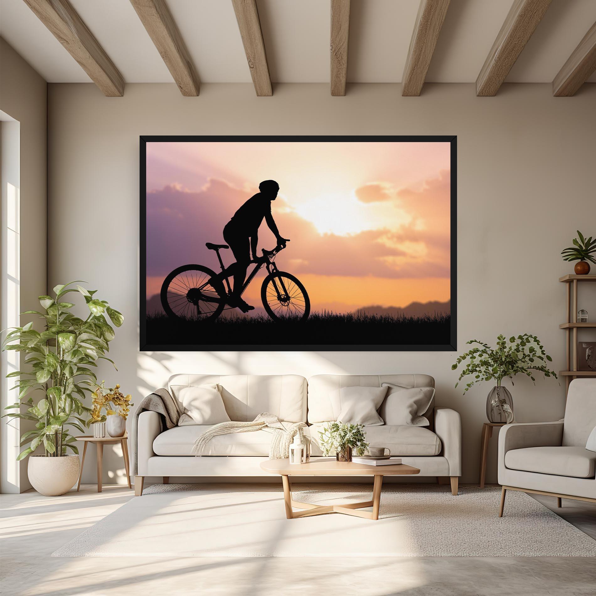 Leinwandbild Bike Travel Concept mockup 6
