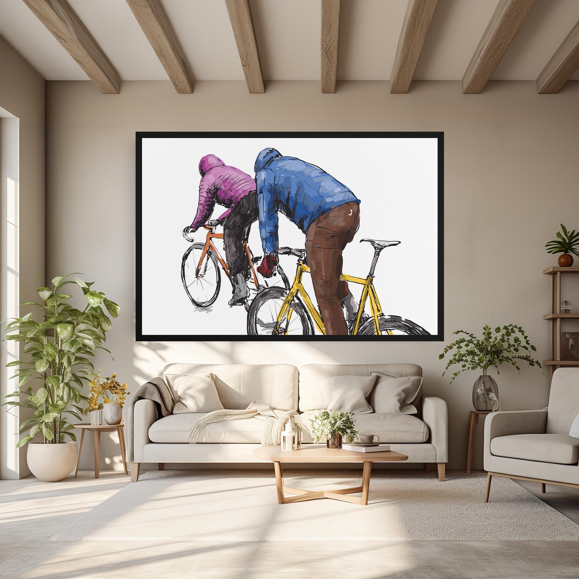 Leinwandbild Bike Trip mockup 6