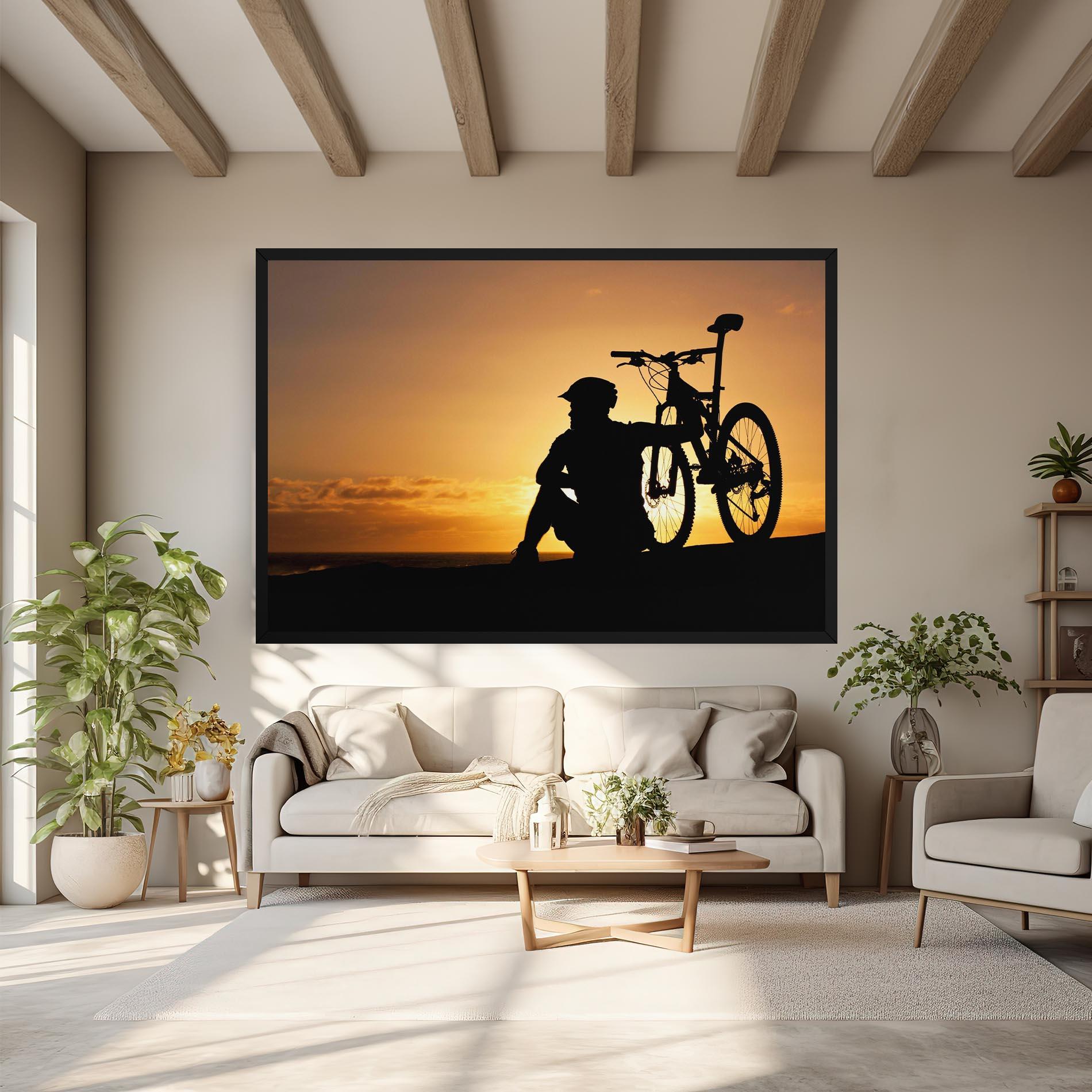 Leinwandbild Relax Bike mockup 6