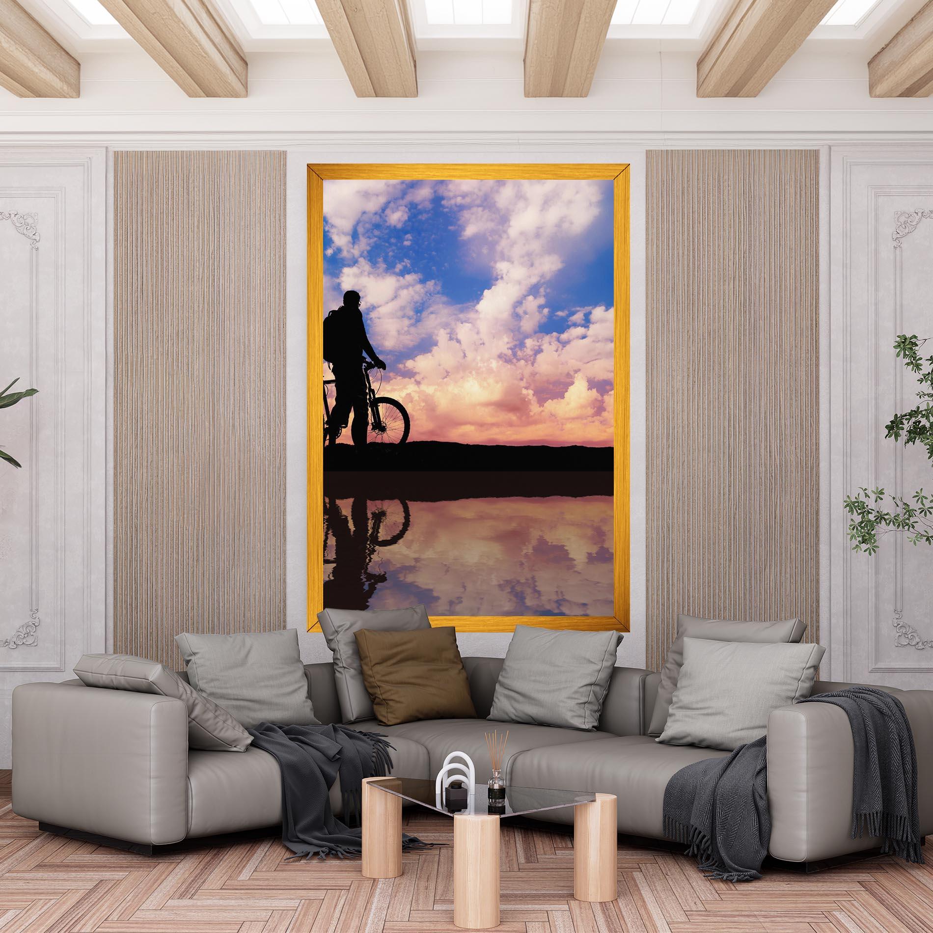 Leinwandbild Bike Sunset mockup 6