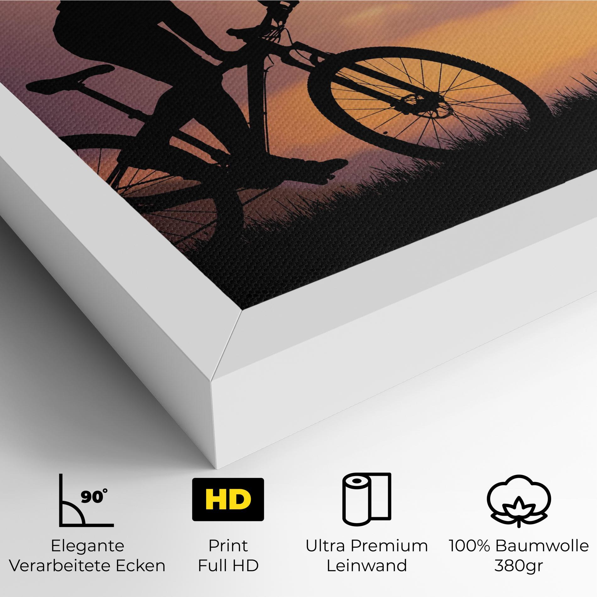 Leinwandbild Bike Travel Concept mockup 4
