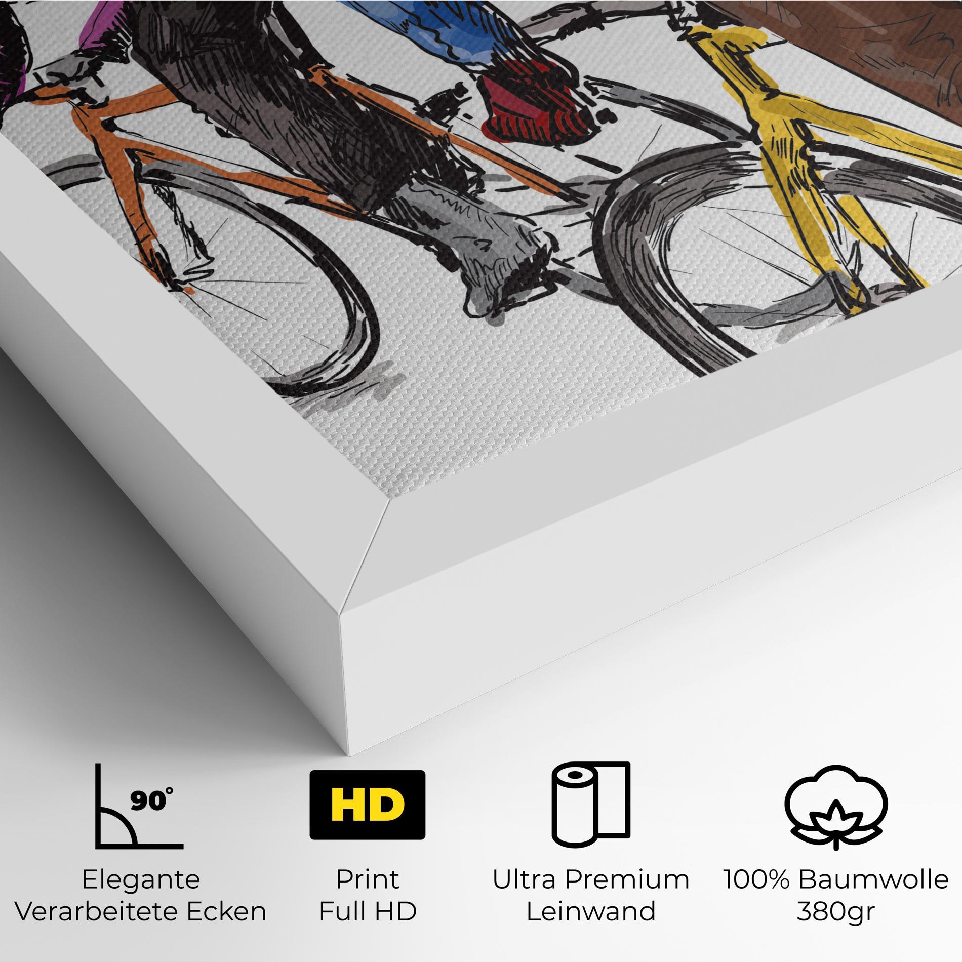 Leinwandbild Bike Trip mockup 4