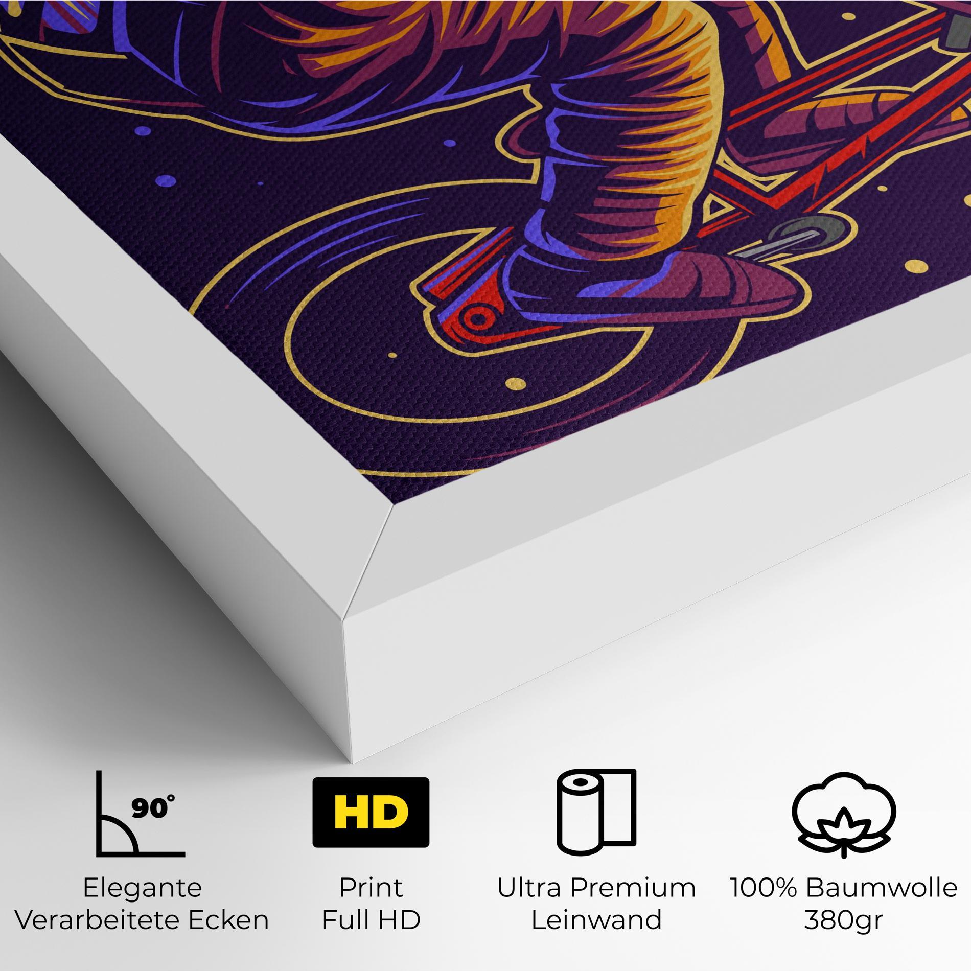 Leinwandbild Moon Bike mockup 4