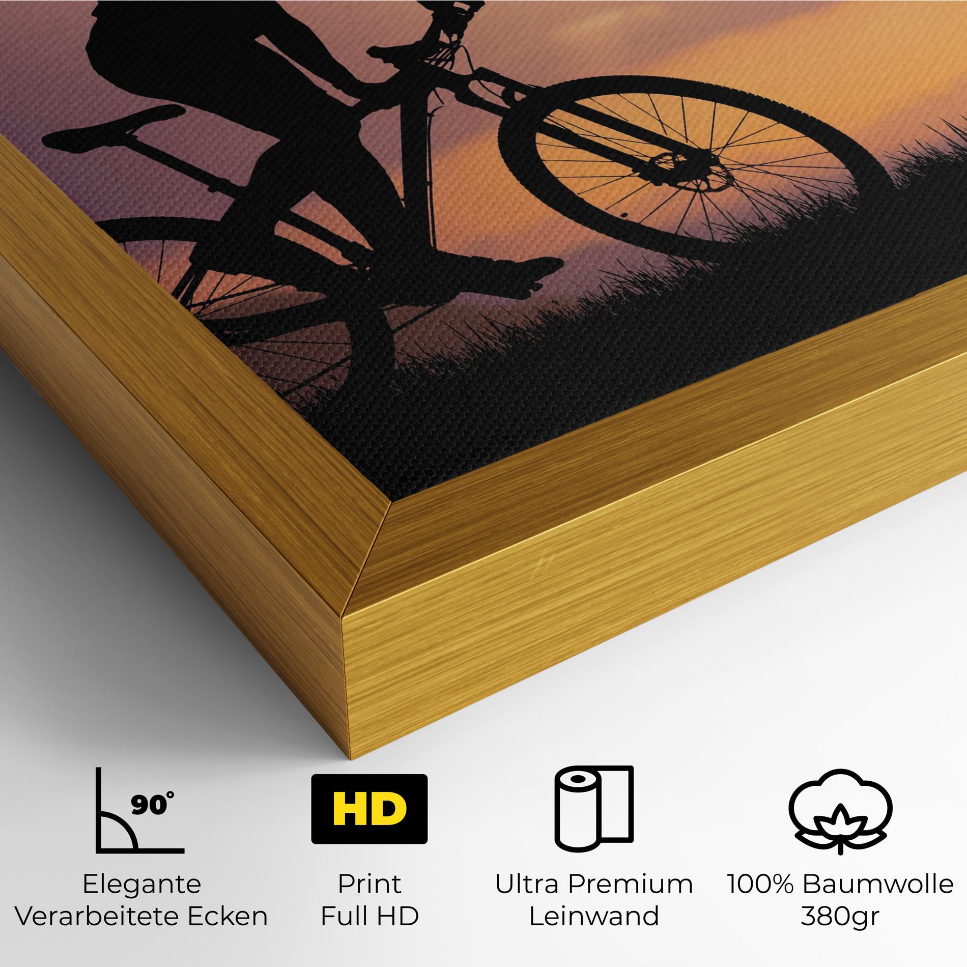 Leinwandbild Bike Travel Concept mockup 4