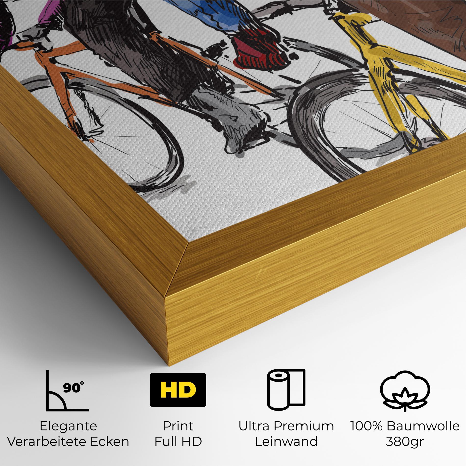 Leinwandbild Bike Trip mockup 4
