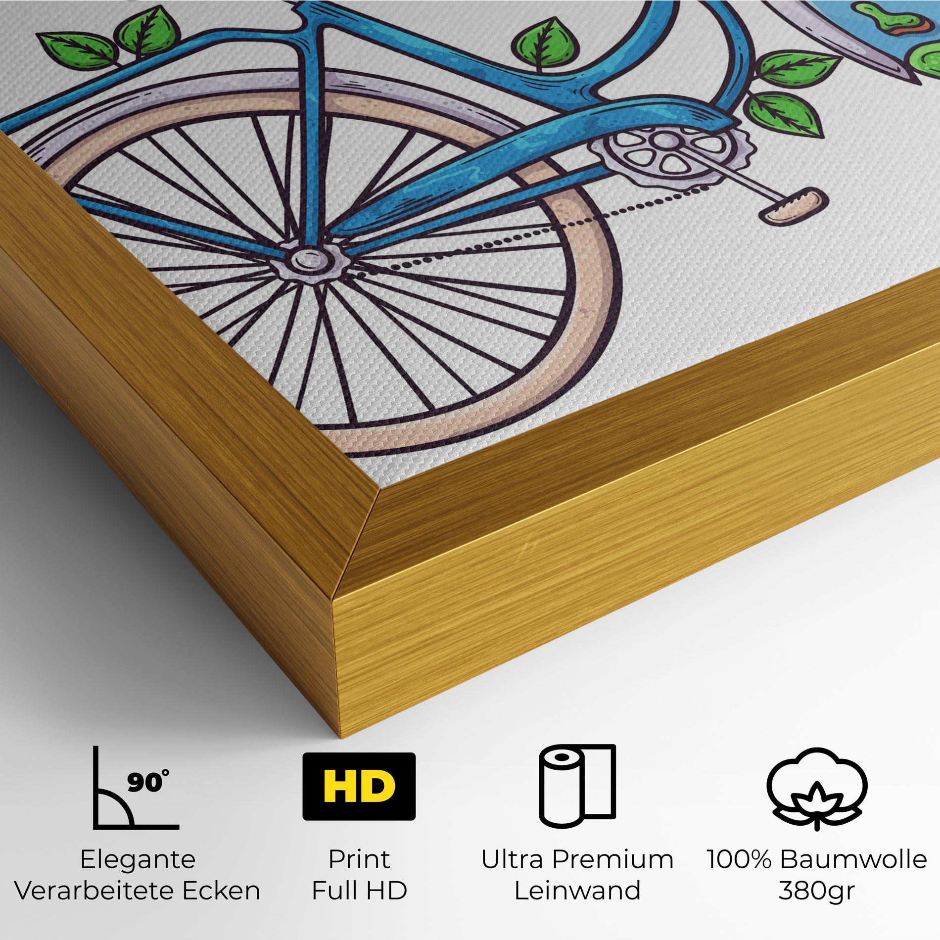 Leinwandbild Free Day Bike mockup 4