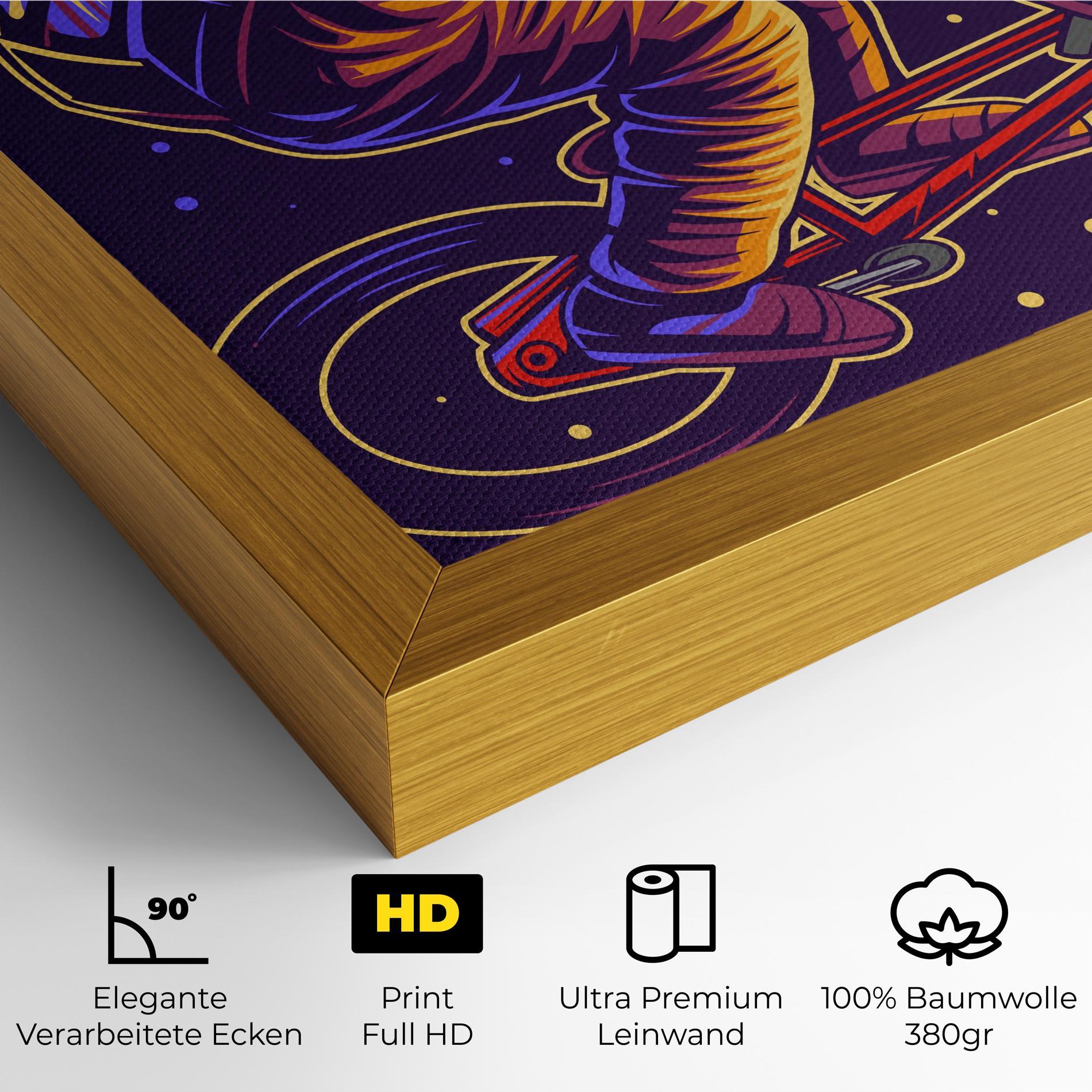 Leinwandbild Moon Bike mockup 4