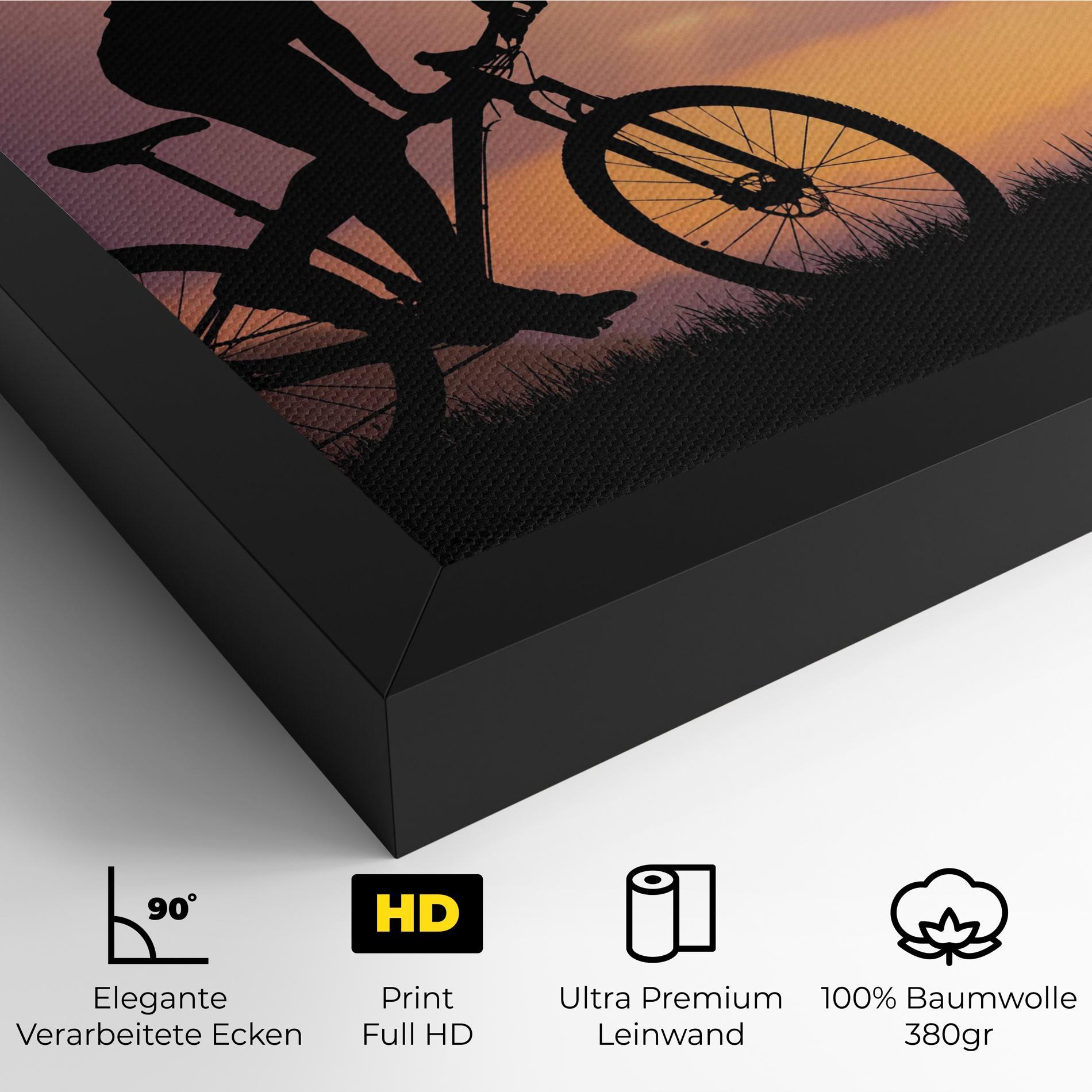 Leinwandbild Bike Travel Concept mockup 4