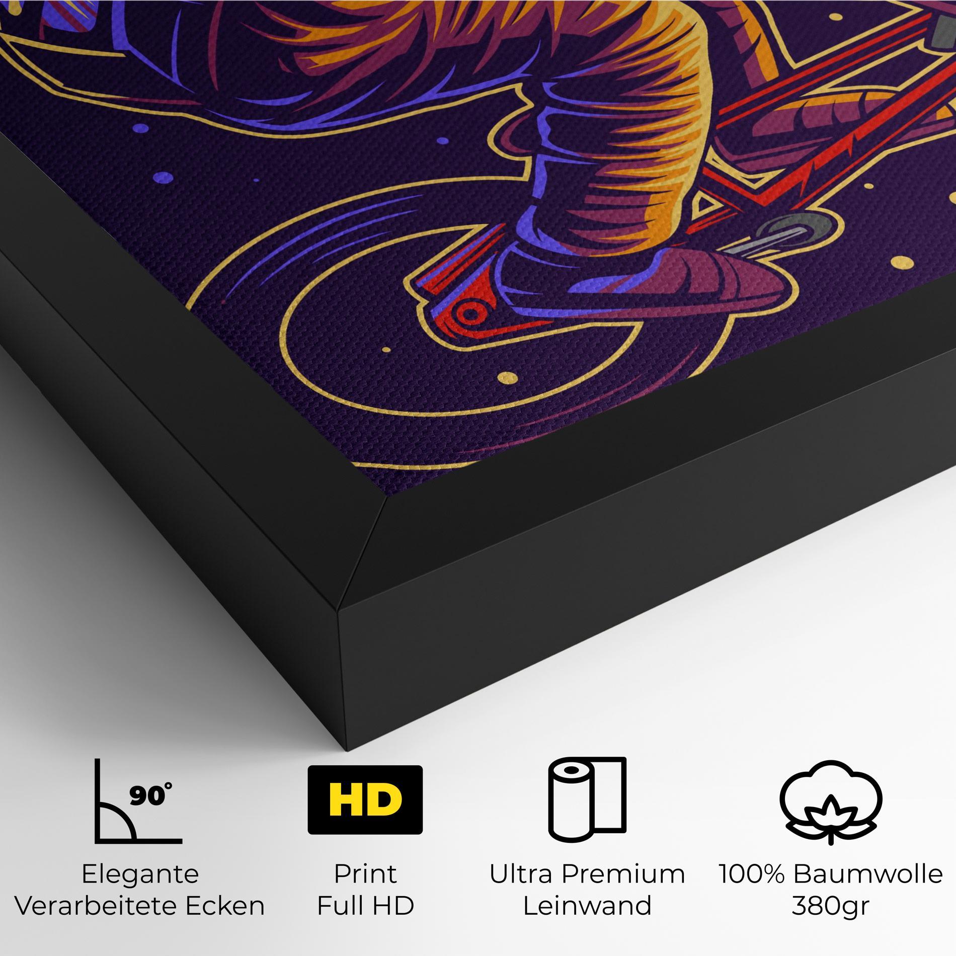 Leinwandbild Moon Bike mockup 4