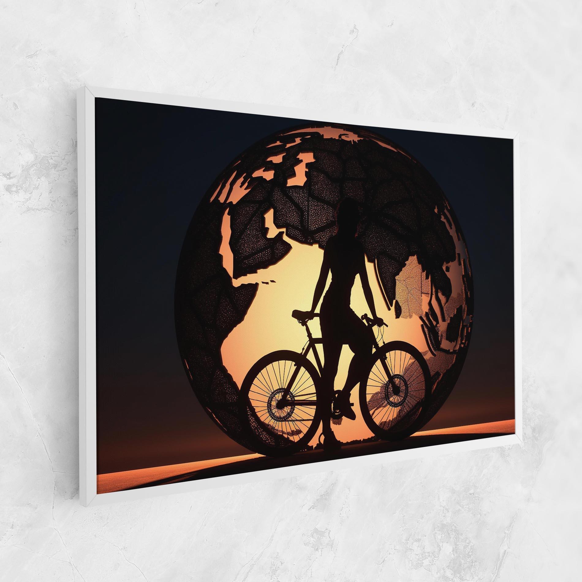 Leinwandbild Globe Riding World mockup 1