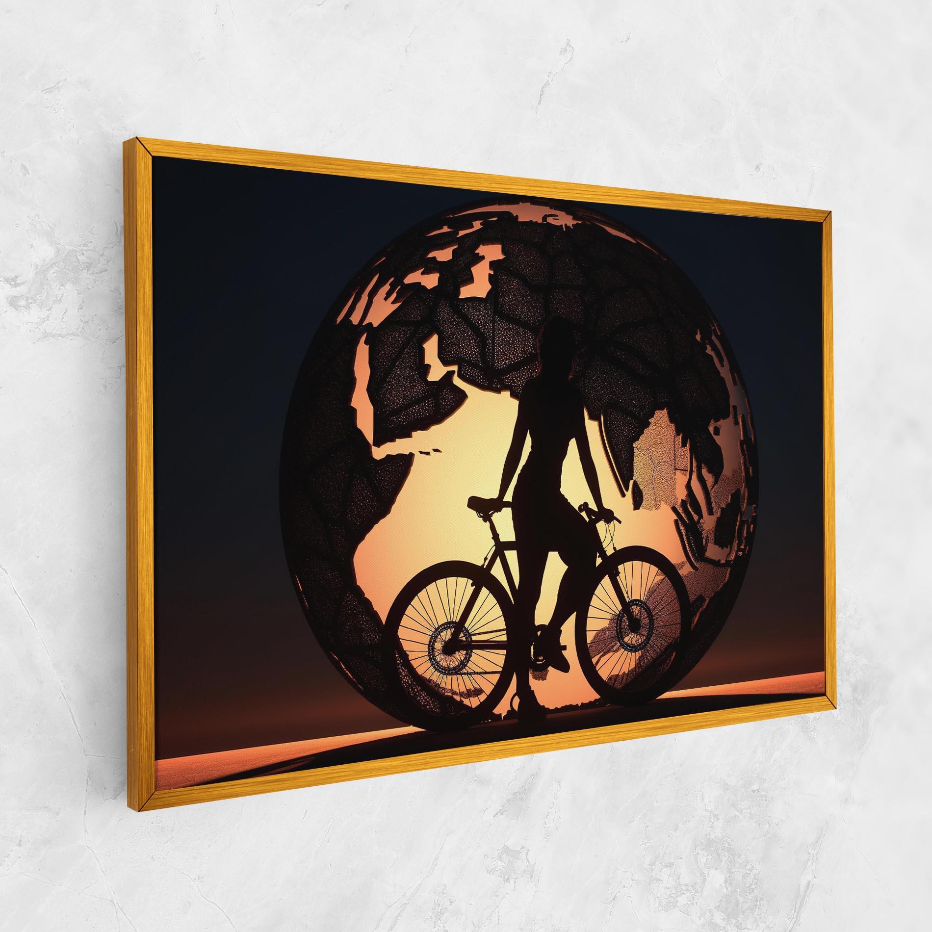 Leinwandbild Globe Riding World mockup 1