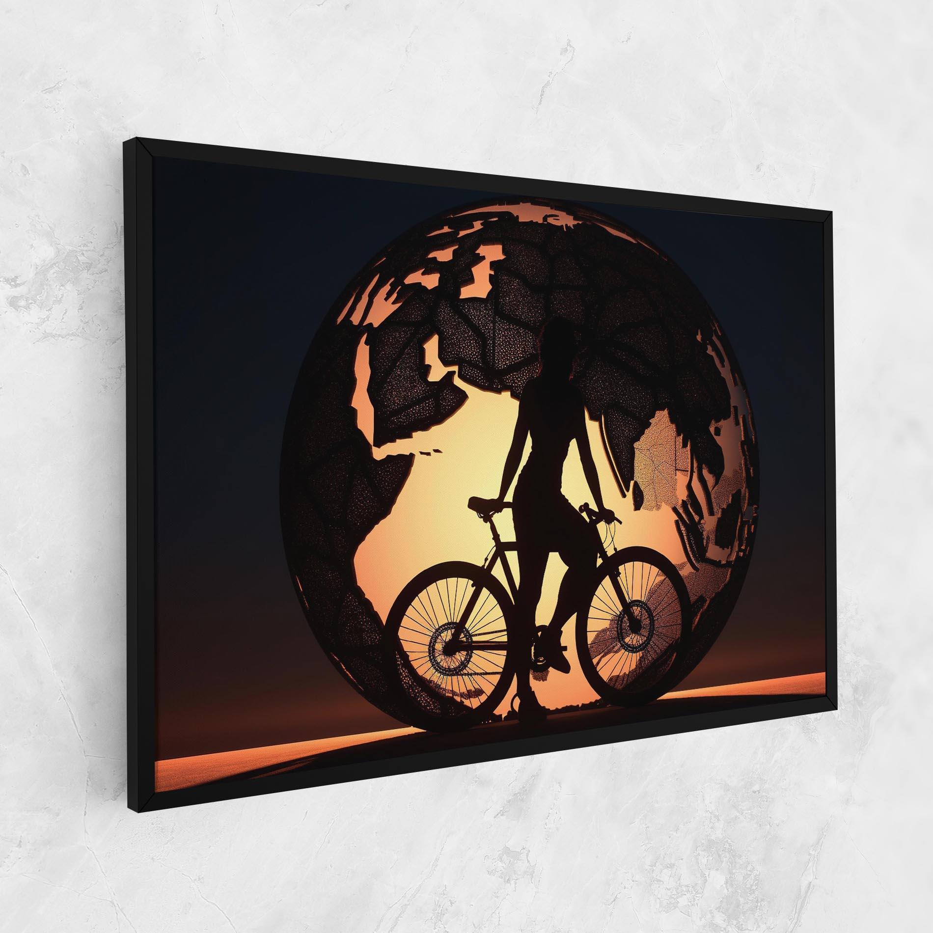 Leinwandbild Globe Riding World mockup 1