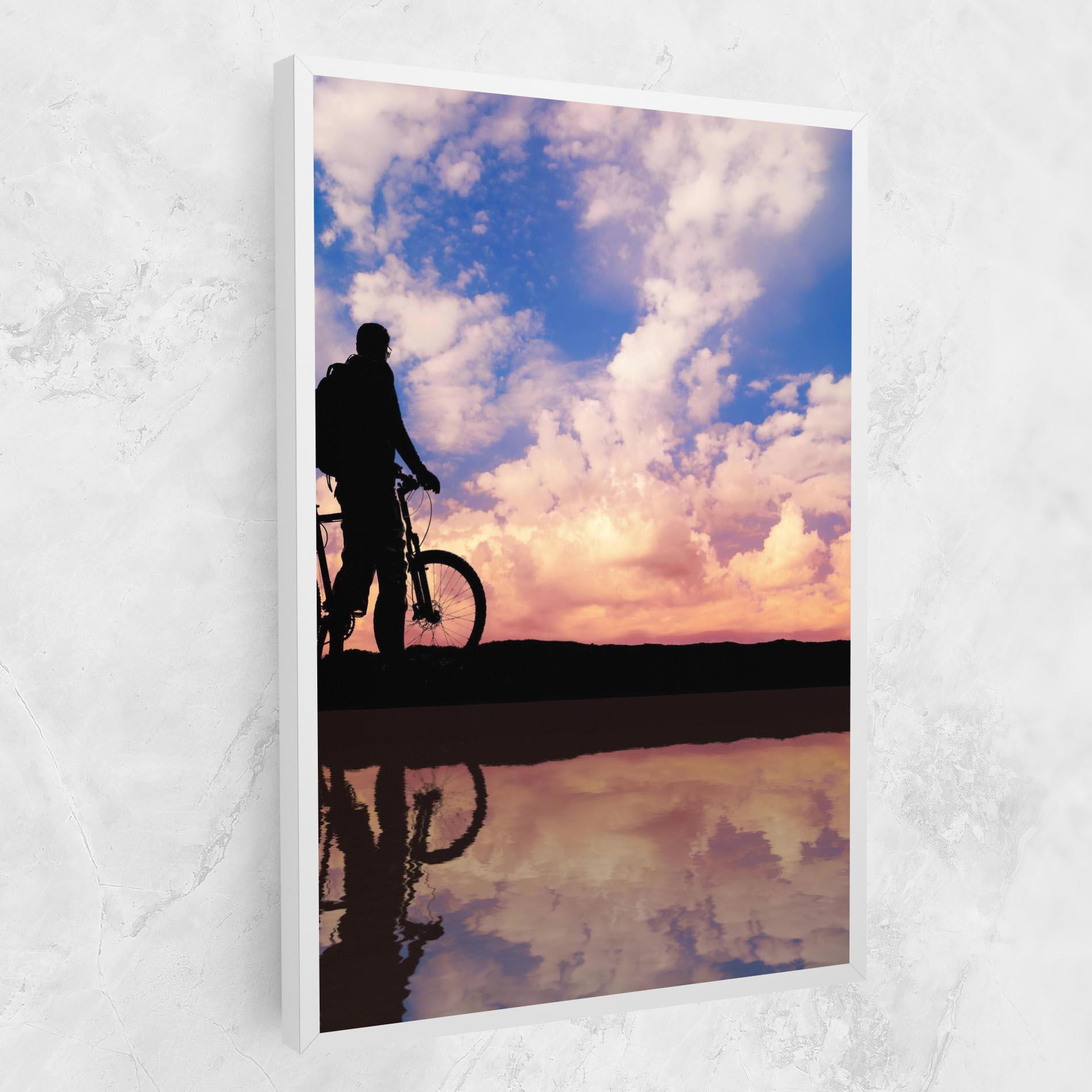 Leinwandbild Bike Sunset mockup 1
