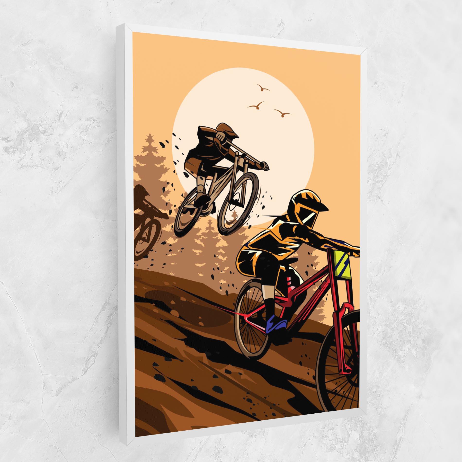 Leinwandbild Downhill Bike mockup 1