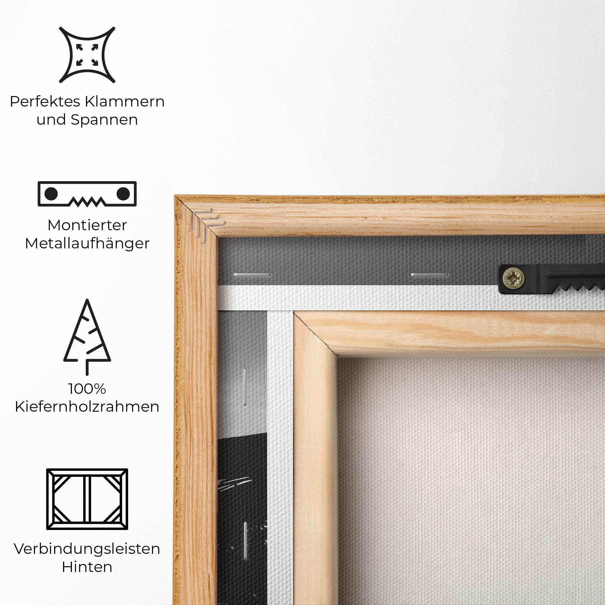 Leinwandbild Black Bike Shilouette mockup 5