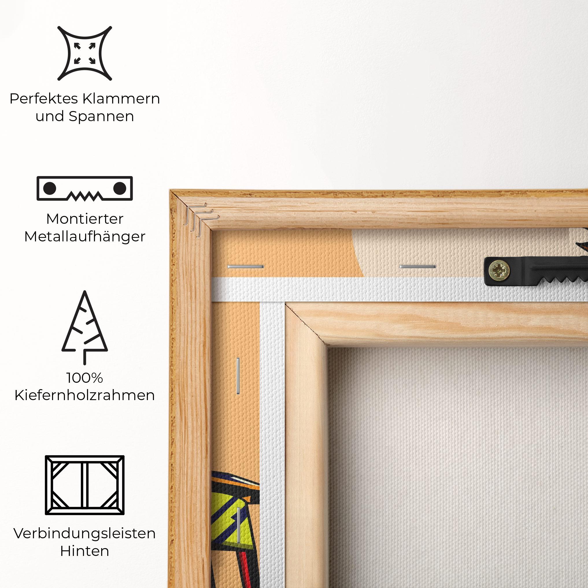 Leinwandbild Downhill Bike mockup 5