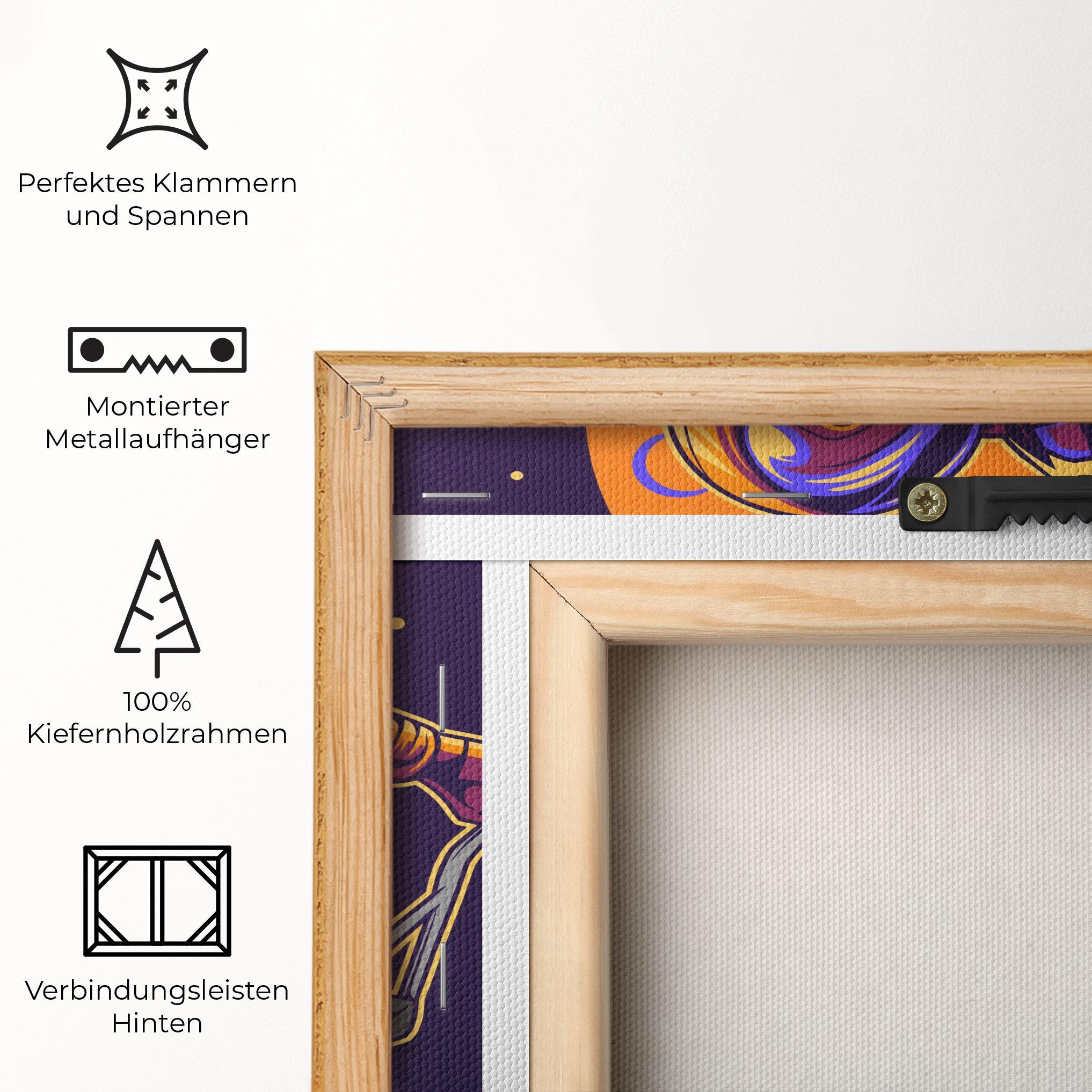 Leinwandbild Moon Bike mockup 5