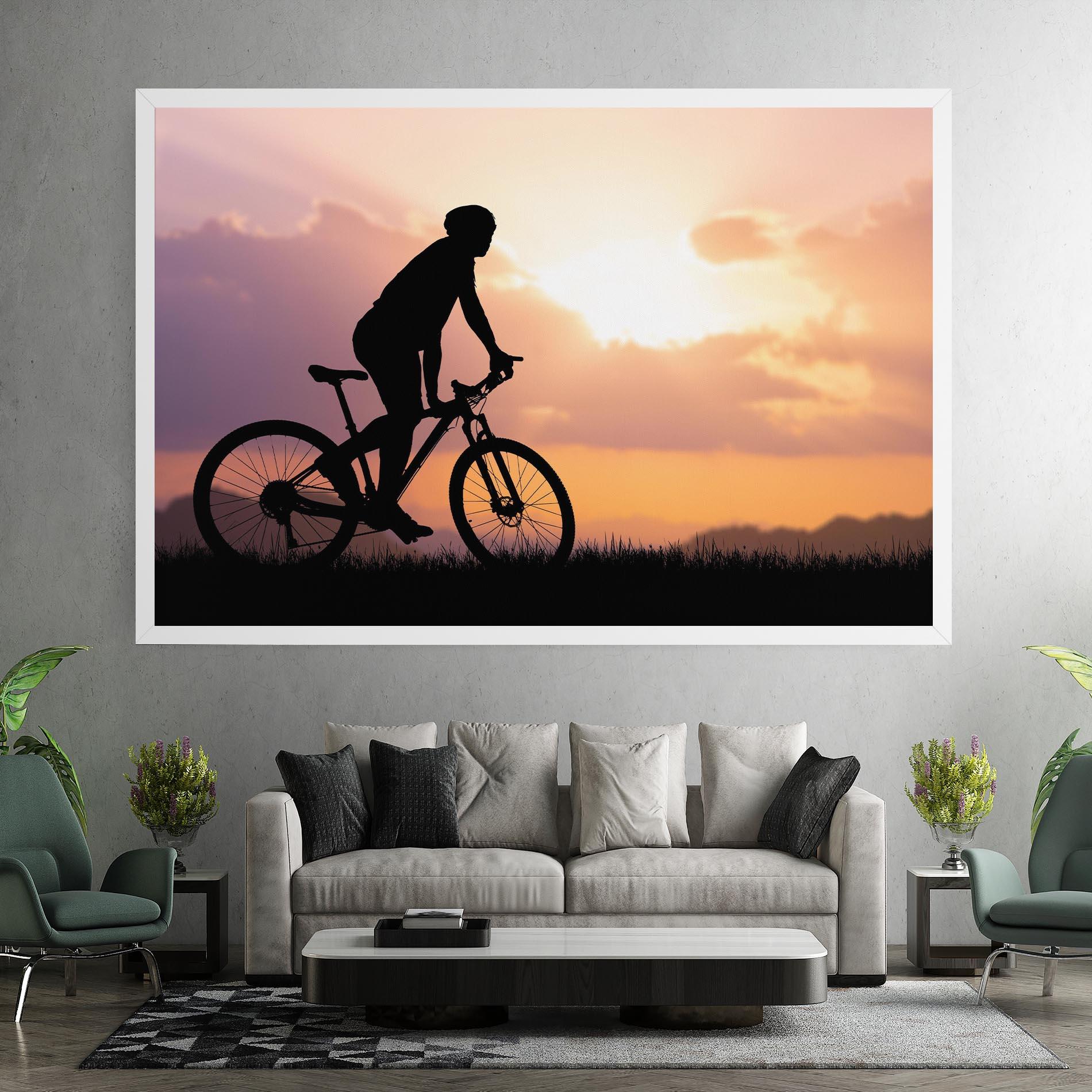 Leinwandbild Bike Travel Concept mockup 7