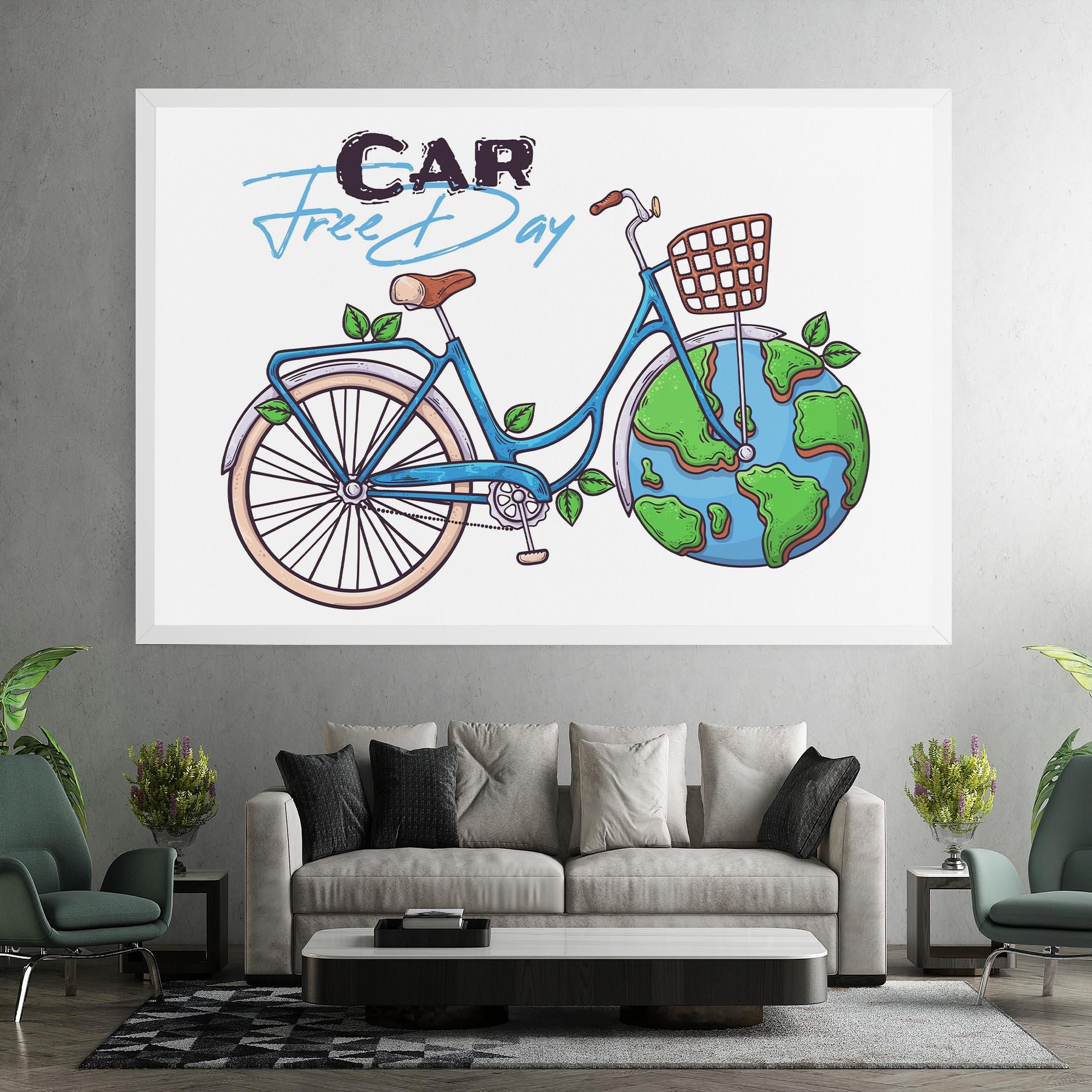 Leinwandbild Free Day Bike mockup 7